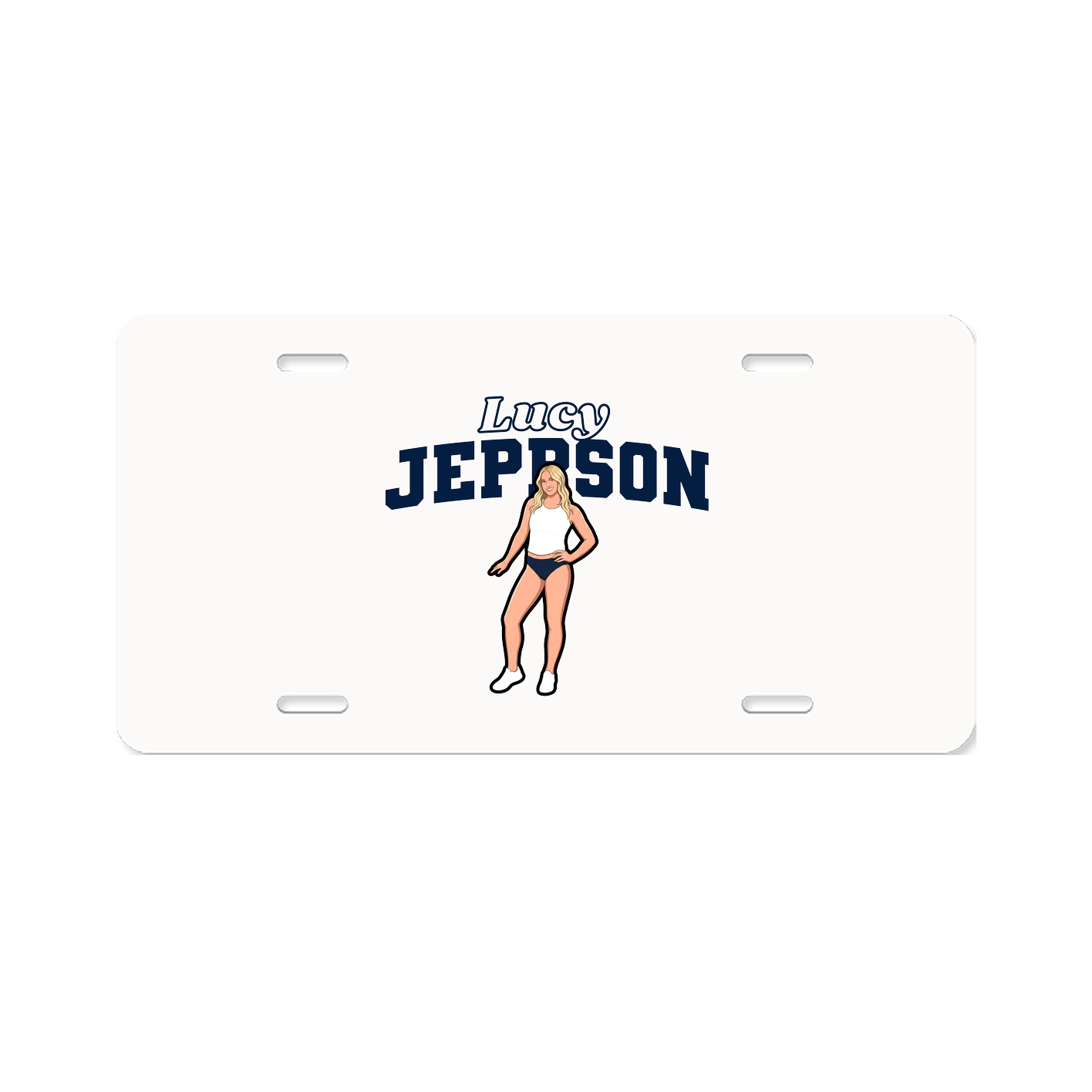 License Plate — Name Arch in Classic