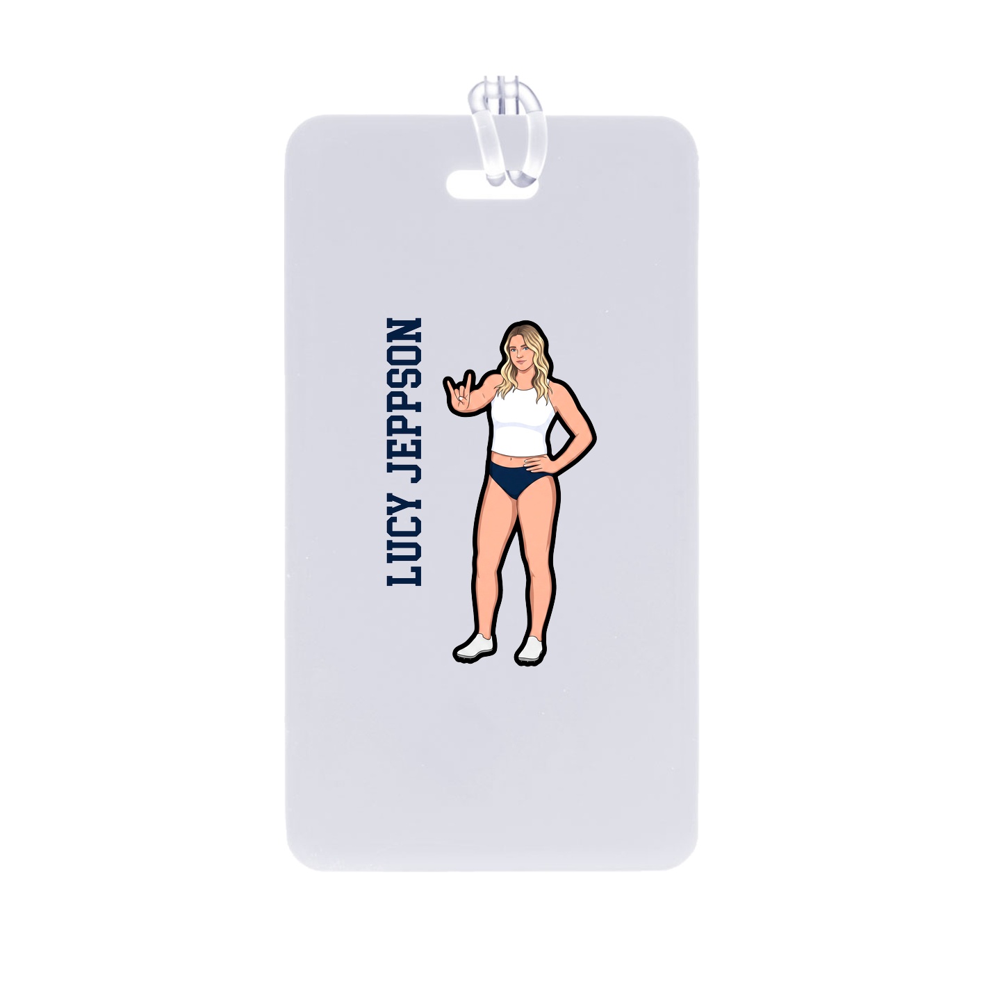 Bag Tag — Name Vertical in Classic