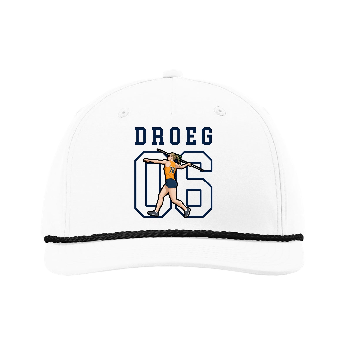 Five-Panel Classic Rope Cap — Shirsey in White