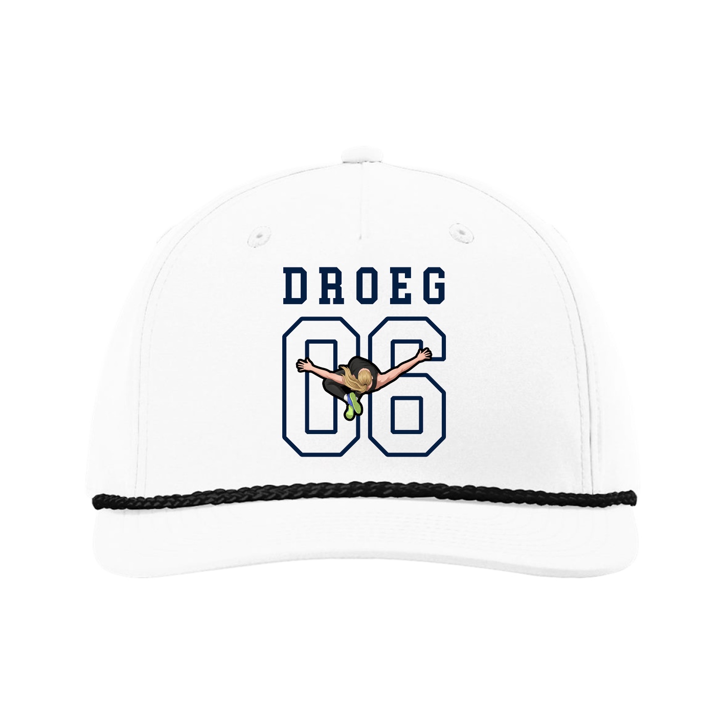 Five-Panel Classic Rope Cap — Shirsey in White
