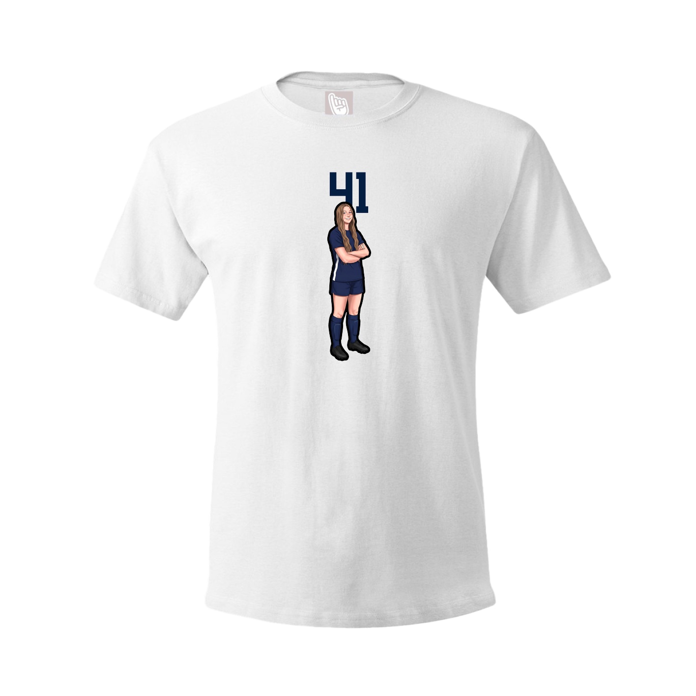 Tee — Number Top in White