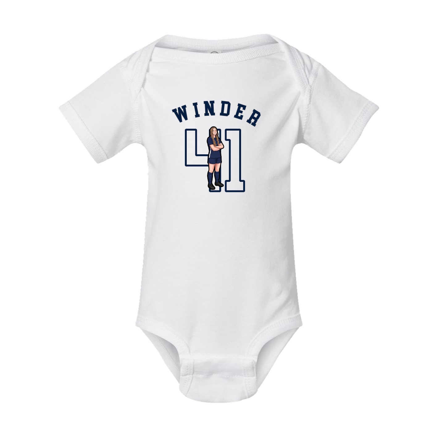 Baby Onesie — Shirsey Arch in White