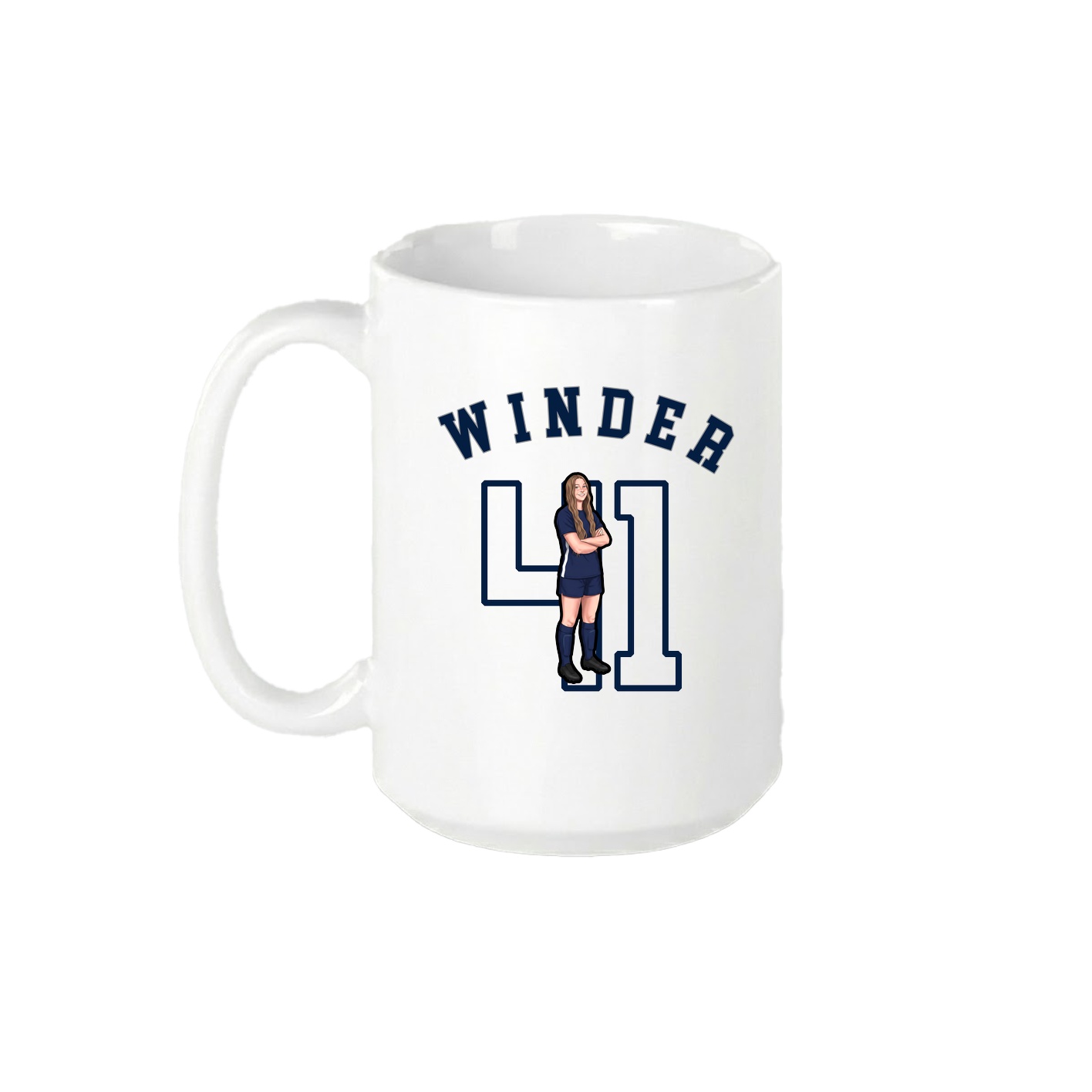 15oz Coffee Mug — Shirsey Arch in White