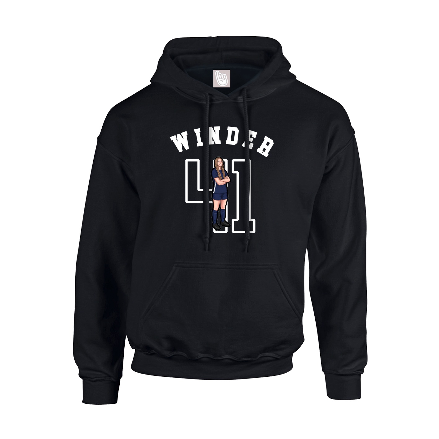Youth Hoodie — Shirsey Arch in Black