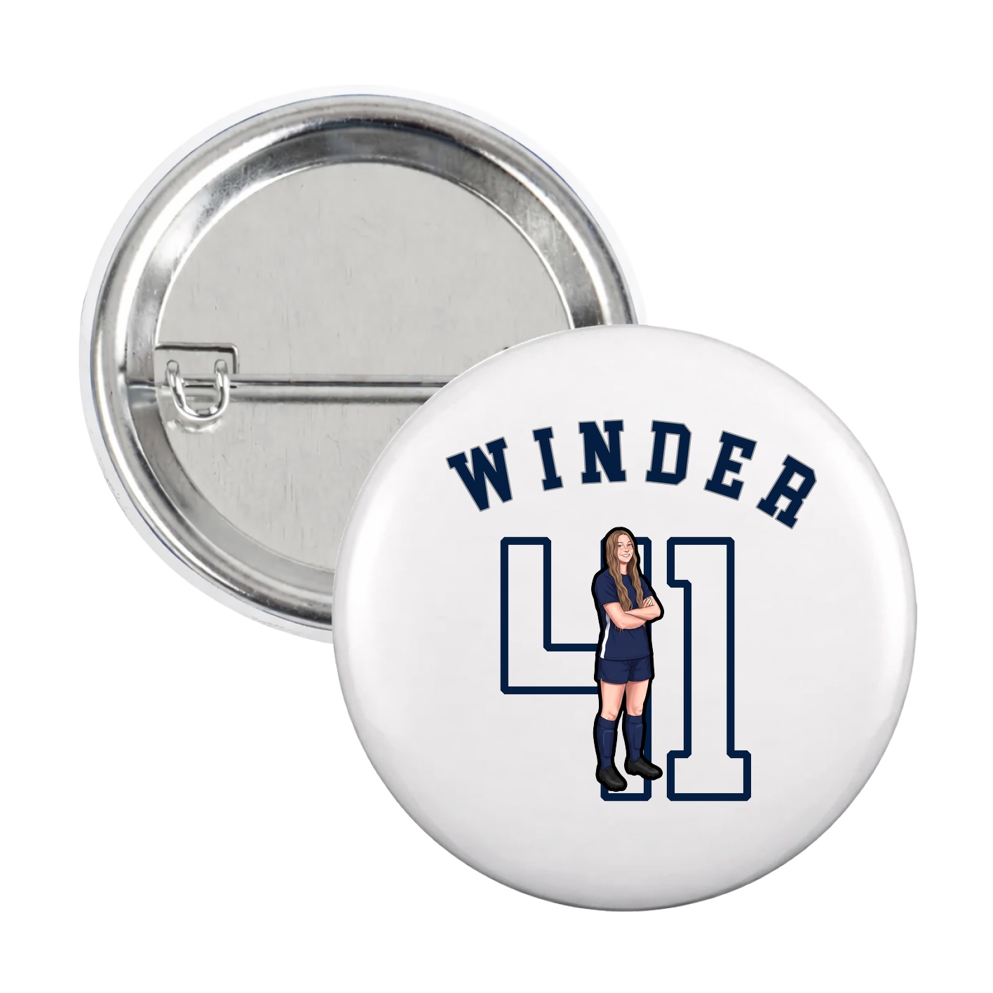 Game Day Button — Shirsey Arch in White
