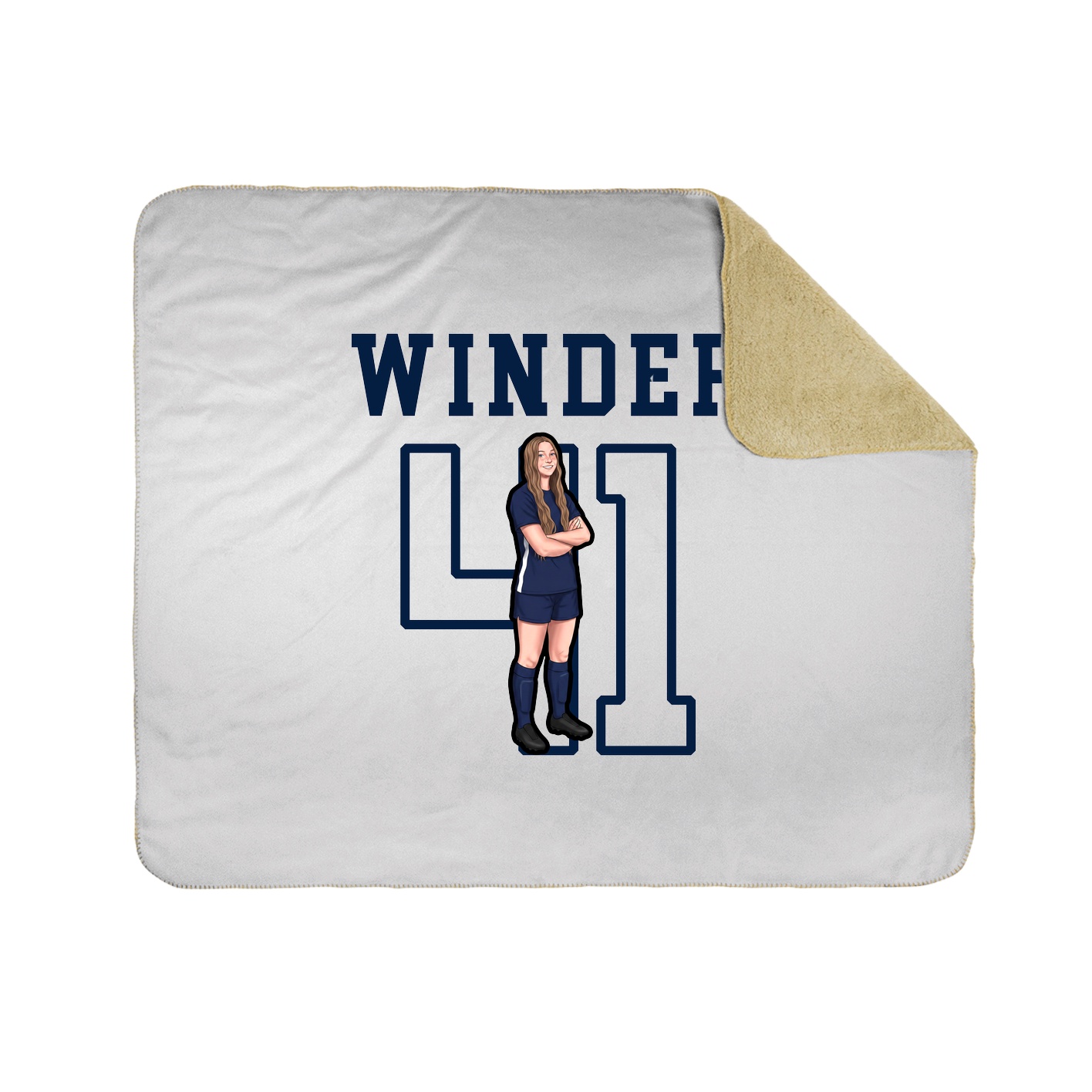 Throw Blanket — Shirsey in White