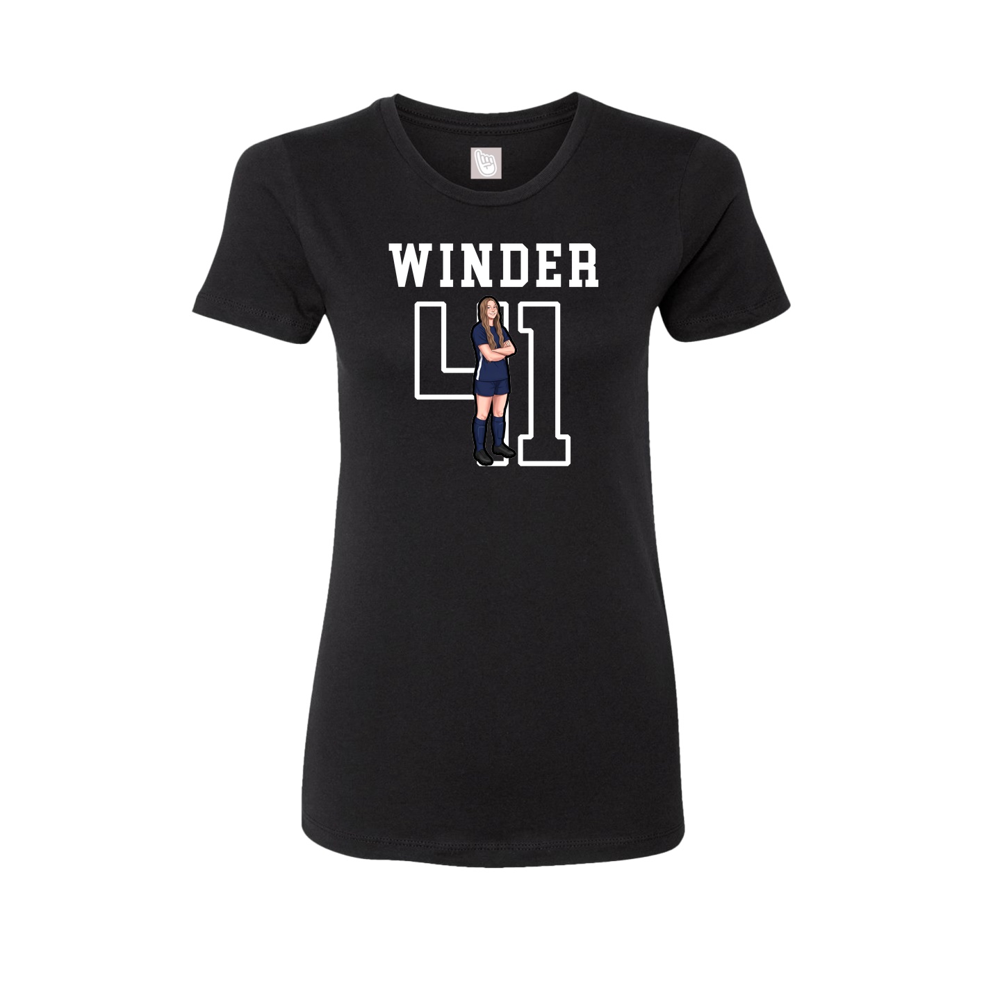 Fitted Women's Tee — Shirsey in Black