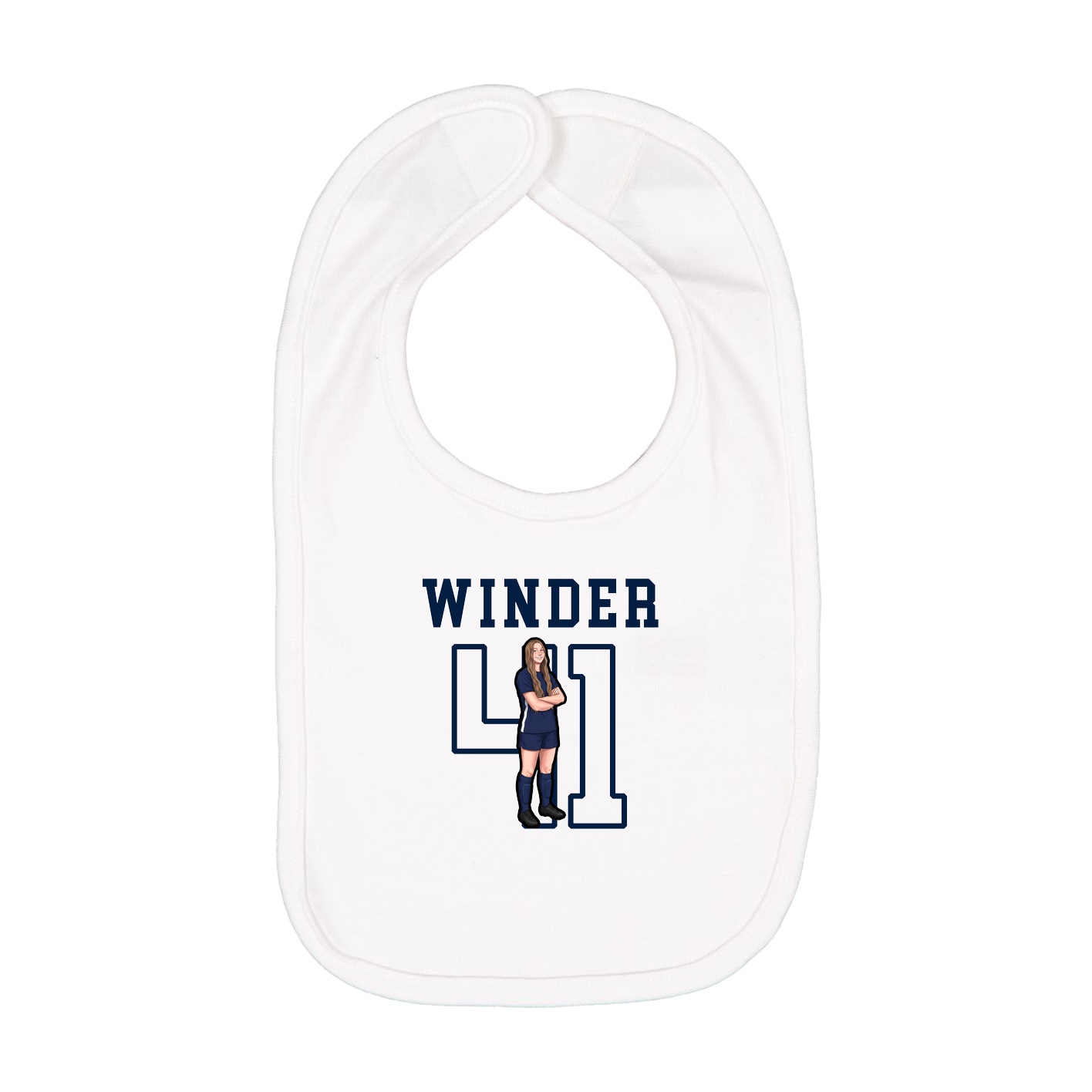 Infant Bib — Shirsey in White