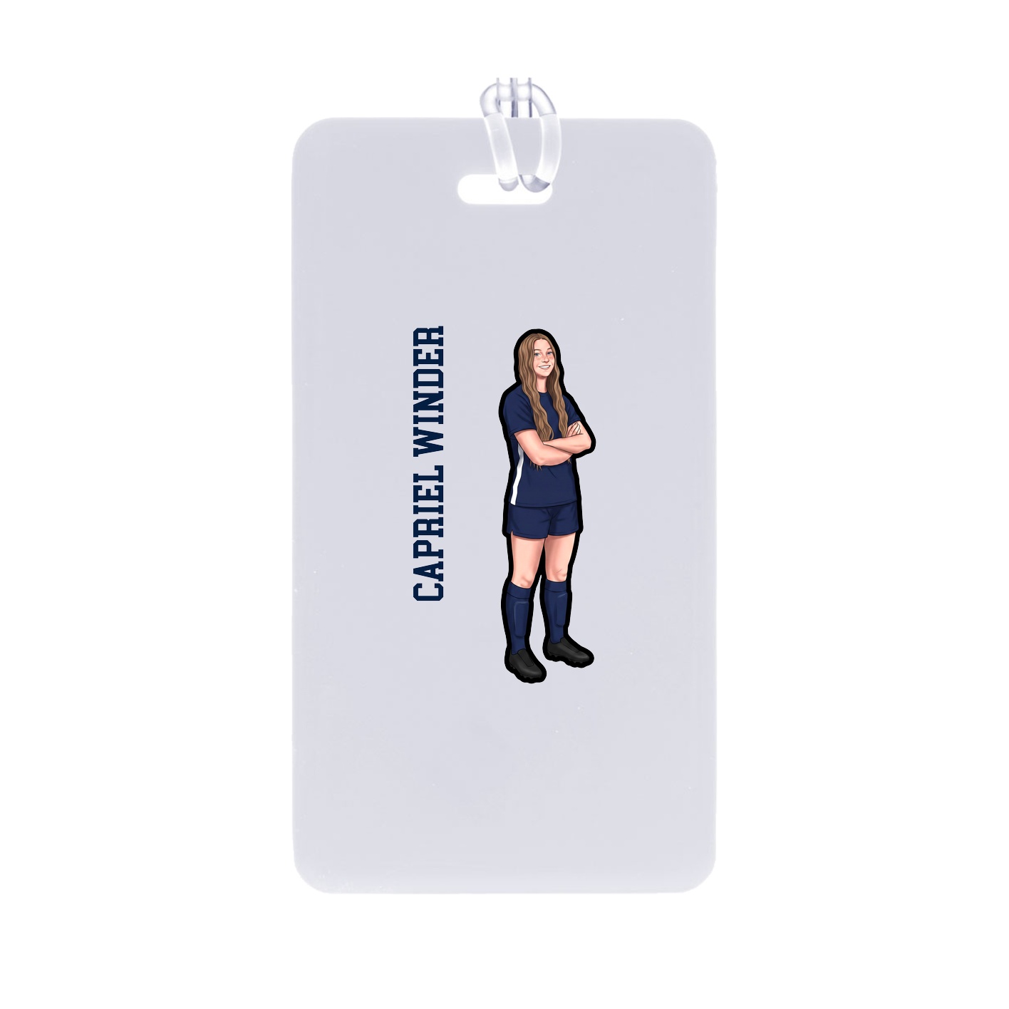 Bag Tag — Name Vertical in Classic