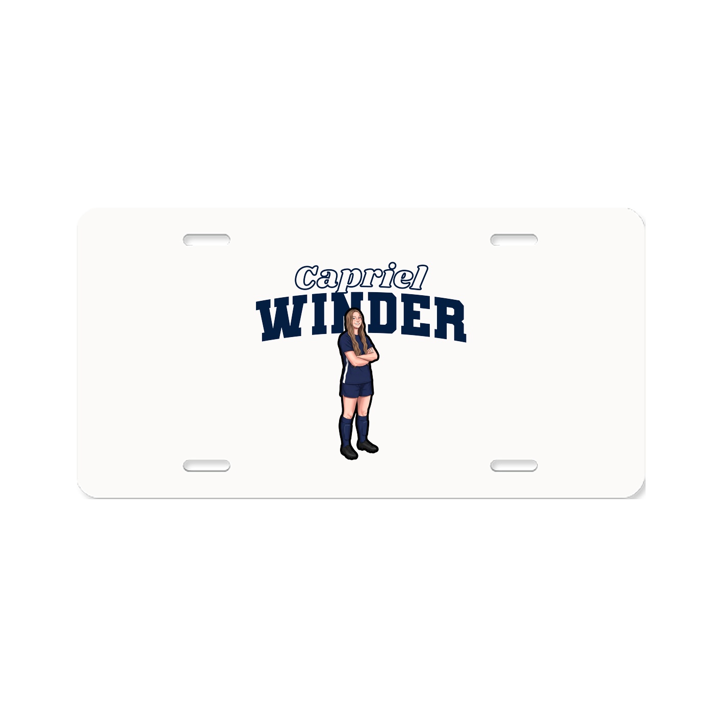 License Plate — Name Arch in Classic