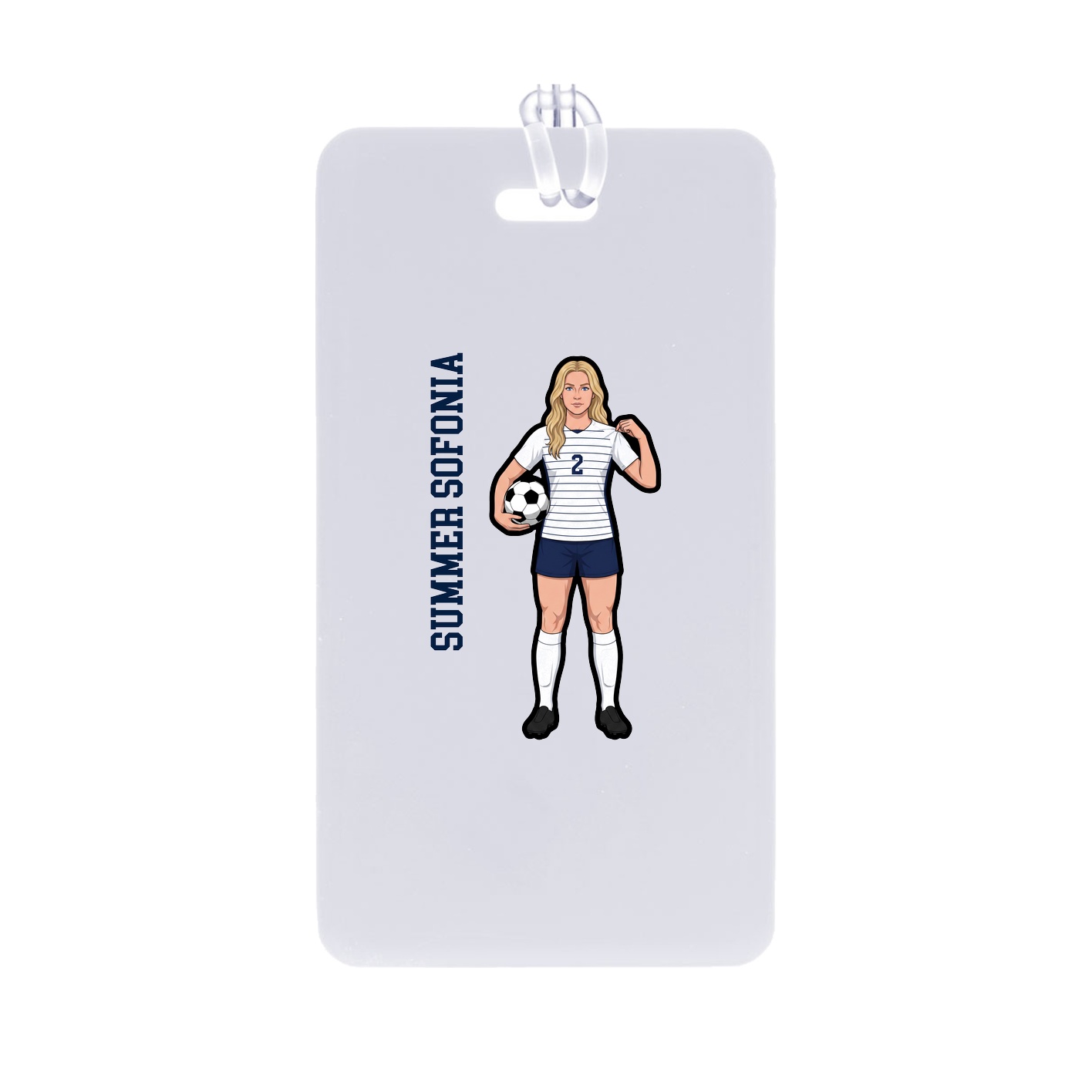 Bag Tag — Name Vertical in Classic