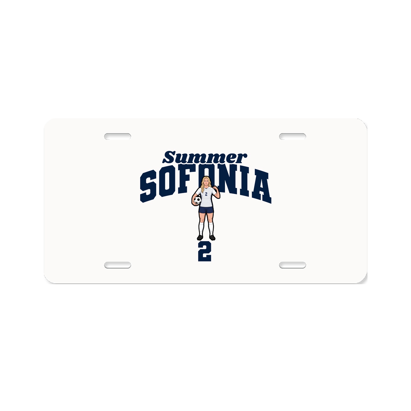 License Plate — Signature Arch in Classic