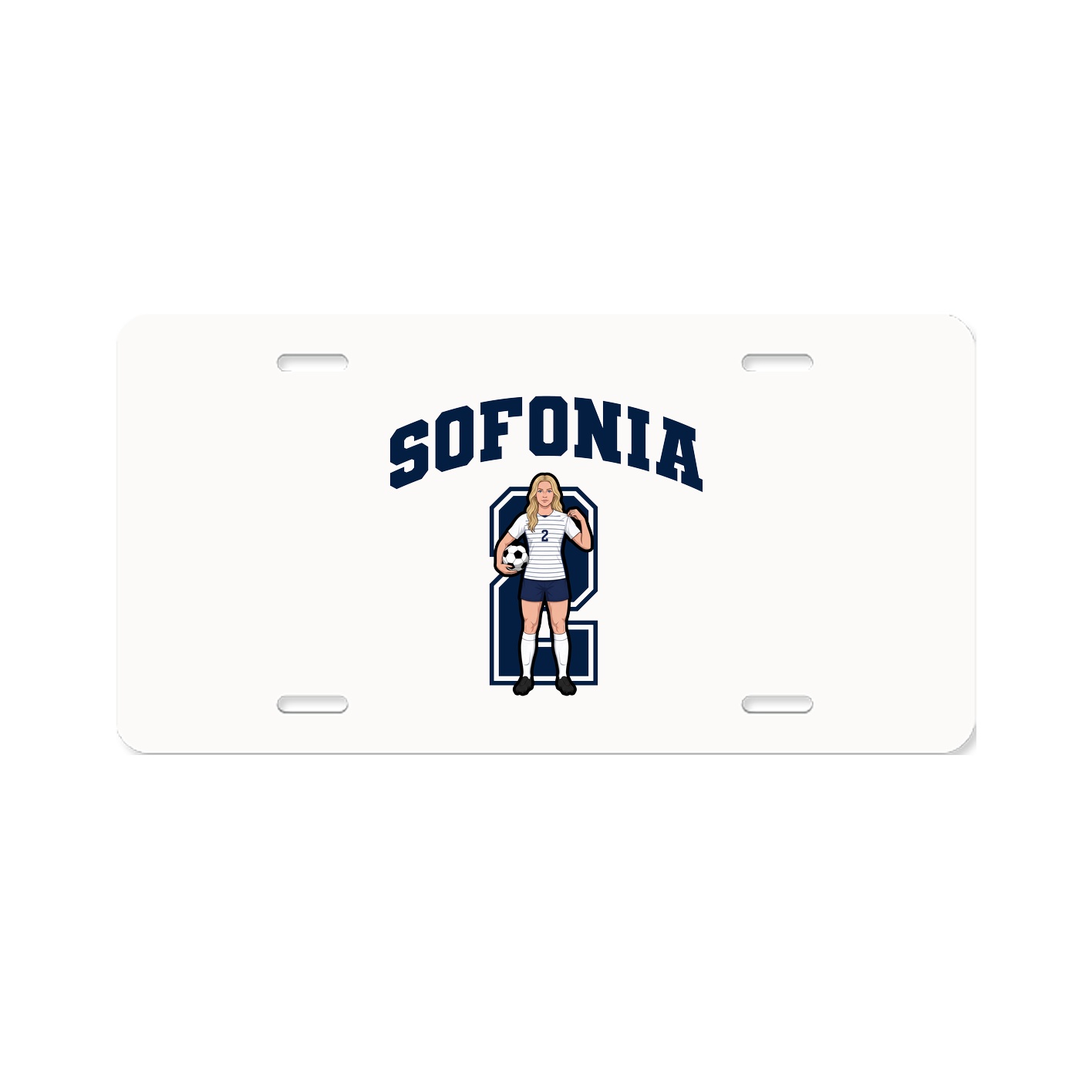 License Plate — Number in Classic