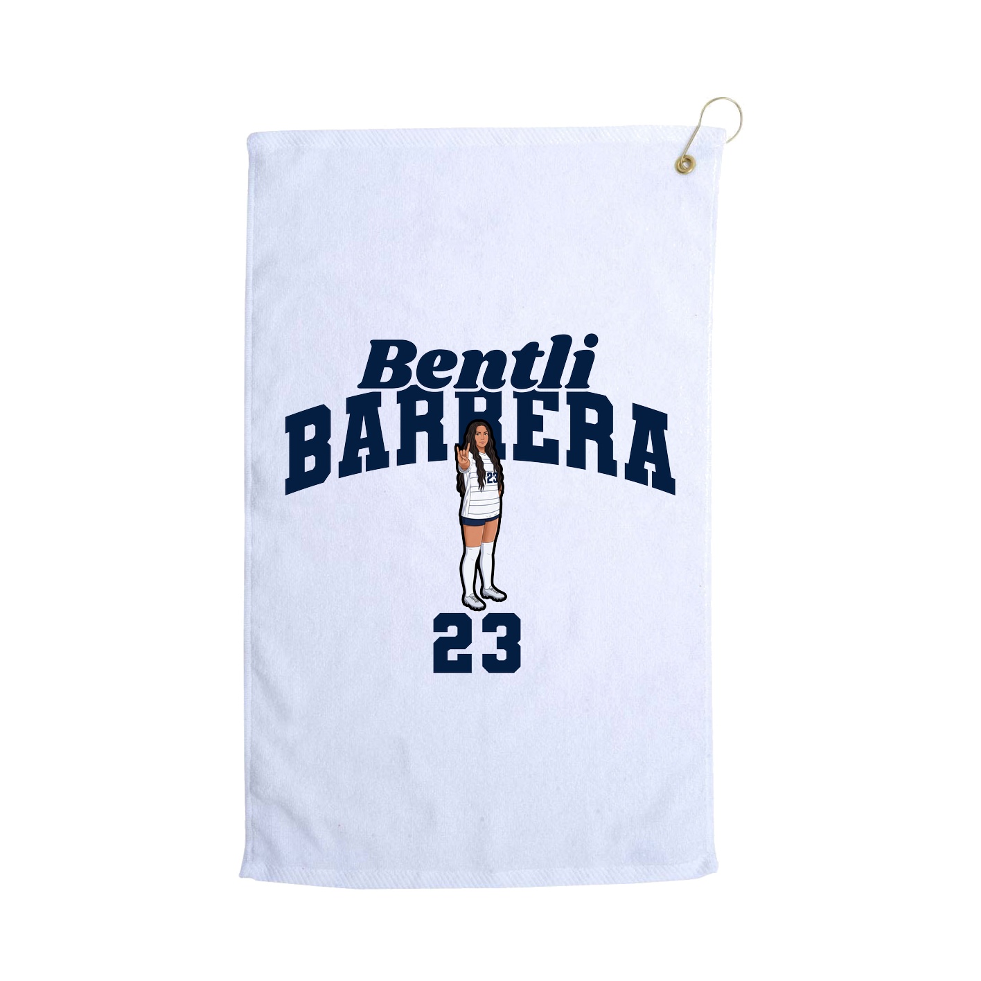 Golf Towel — Signature Arch in White