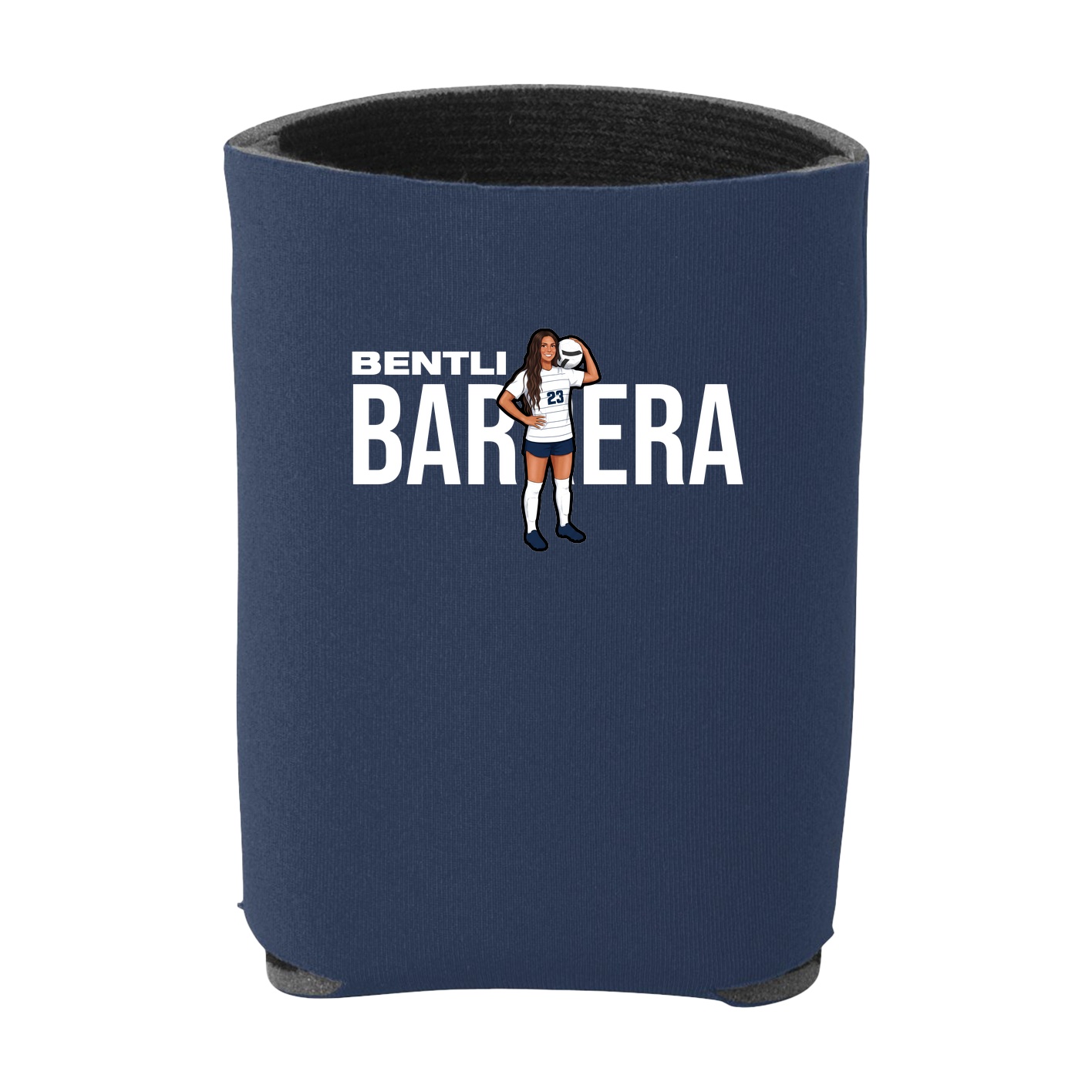 Can Holder — Player Name in Navy