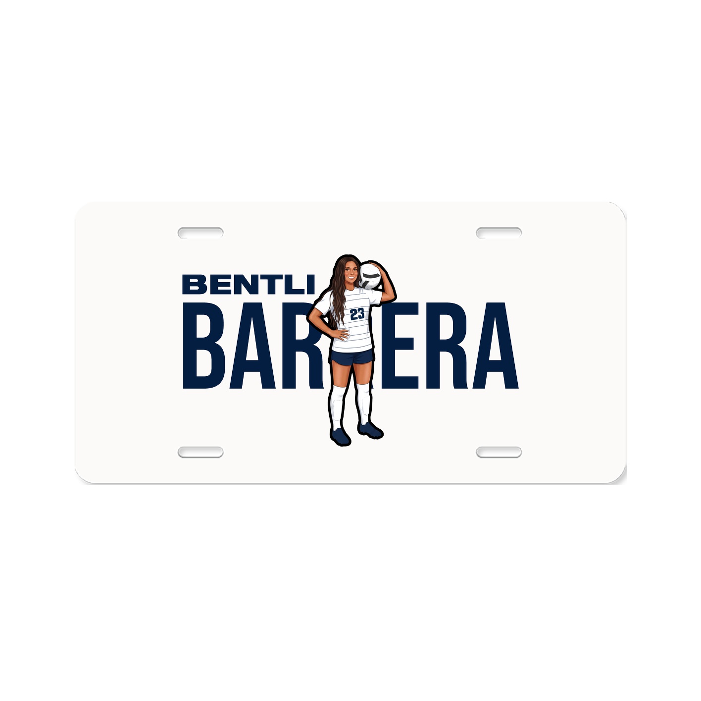 License Plate — Player Name in Classic