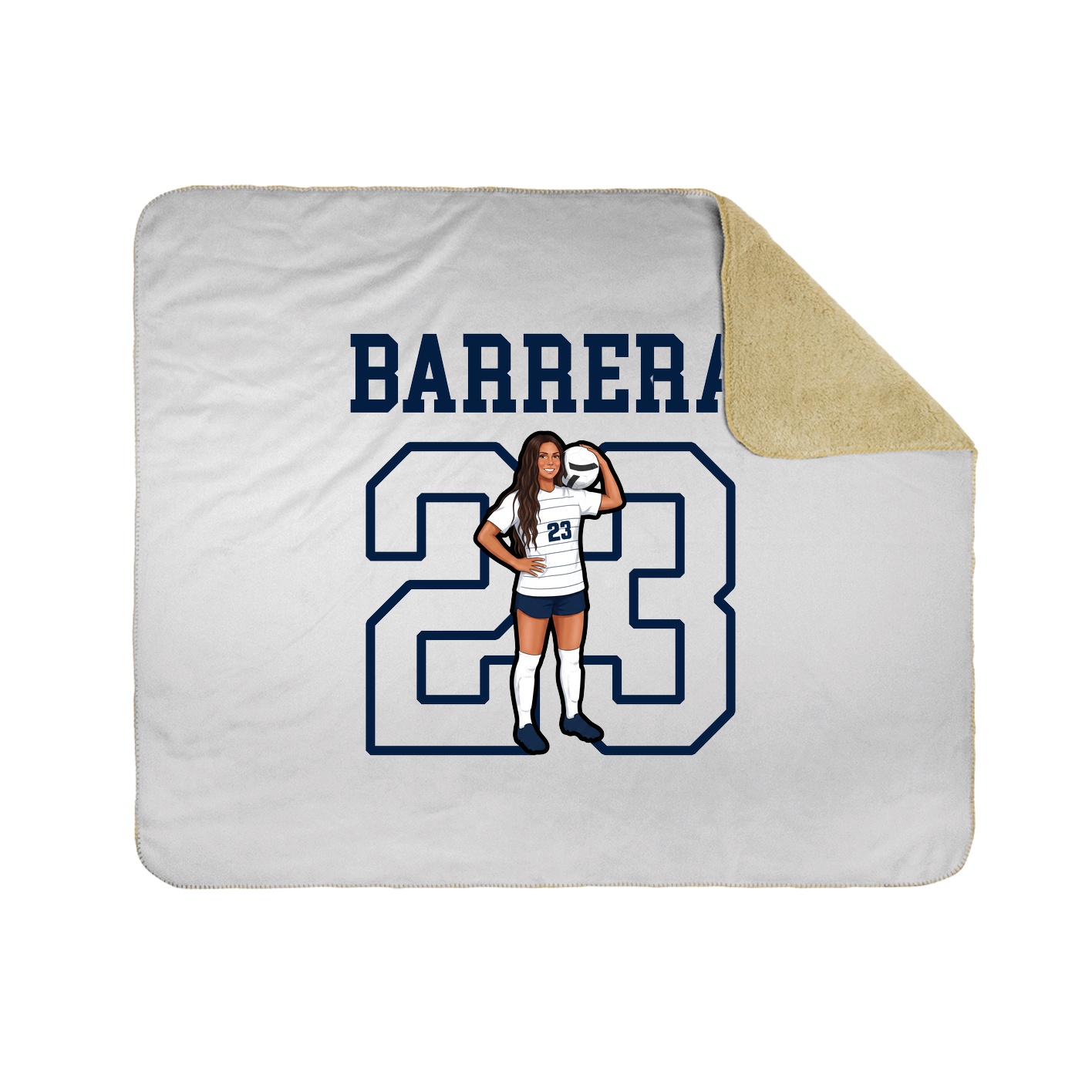 Throw Blanket — Shirsey in White