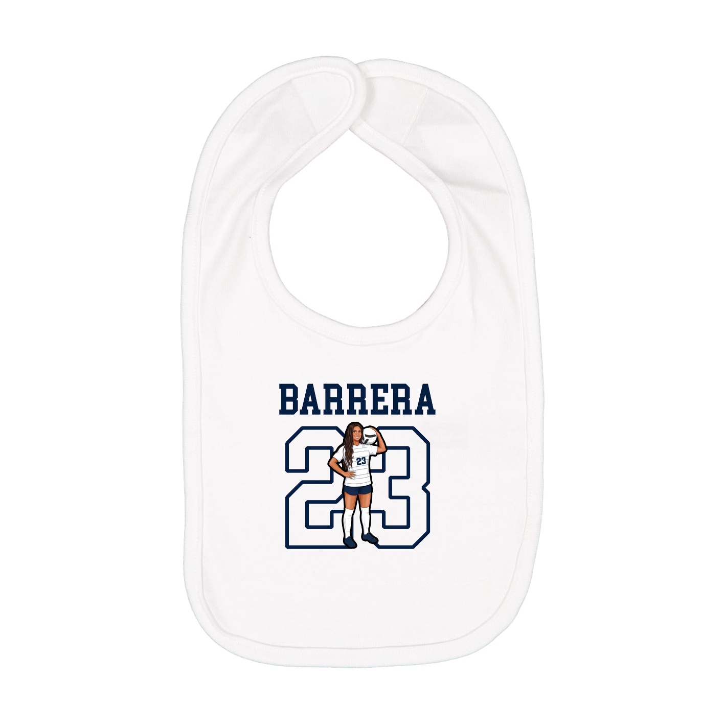 Infant Bib — Shirsey in White