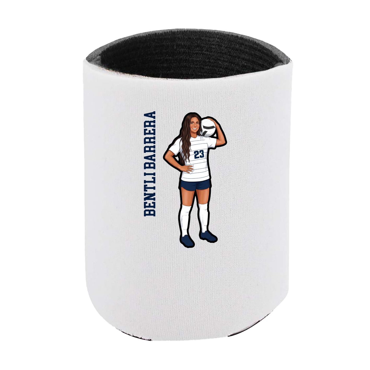 Can Holder — Name Vertical in White
