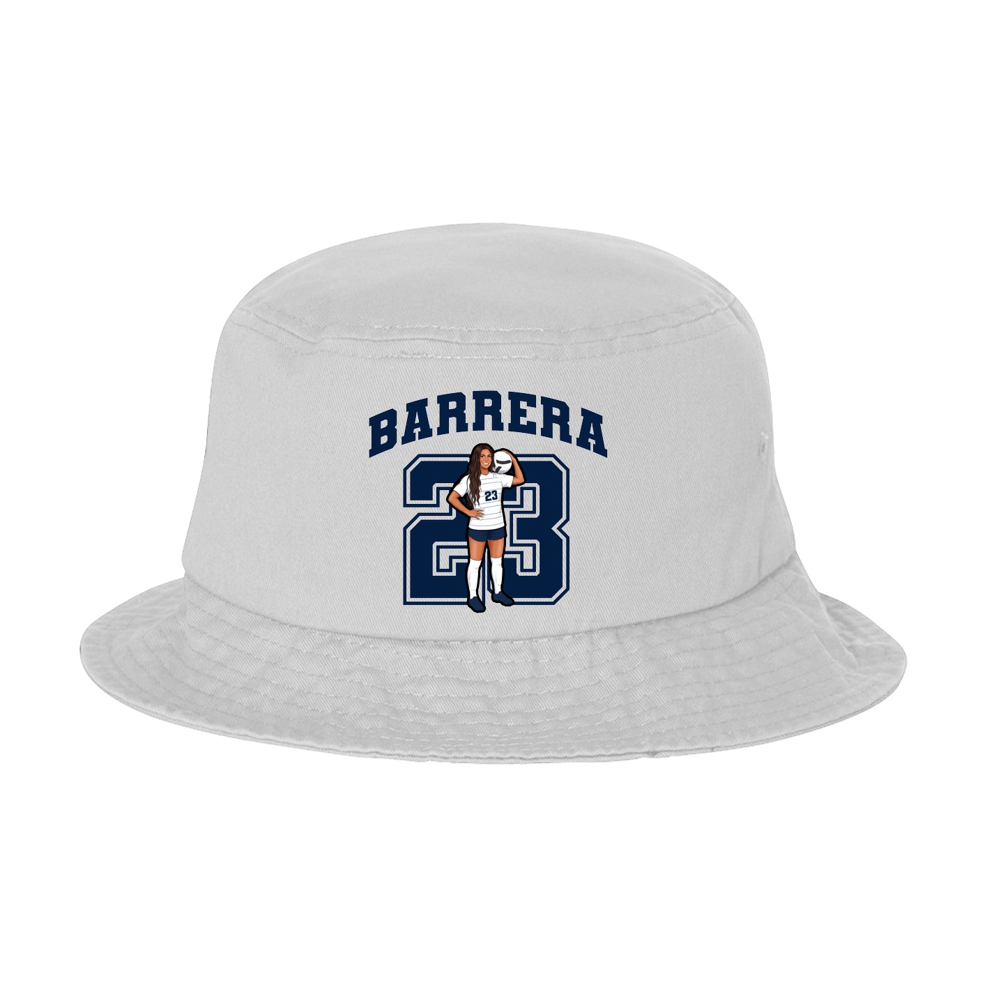 Bucket Cap — Number in White