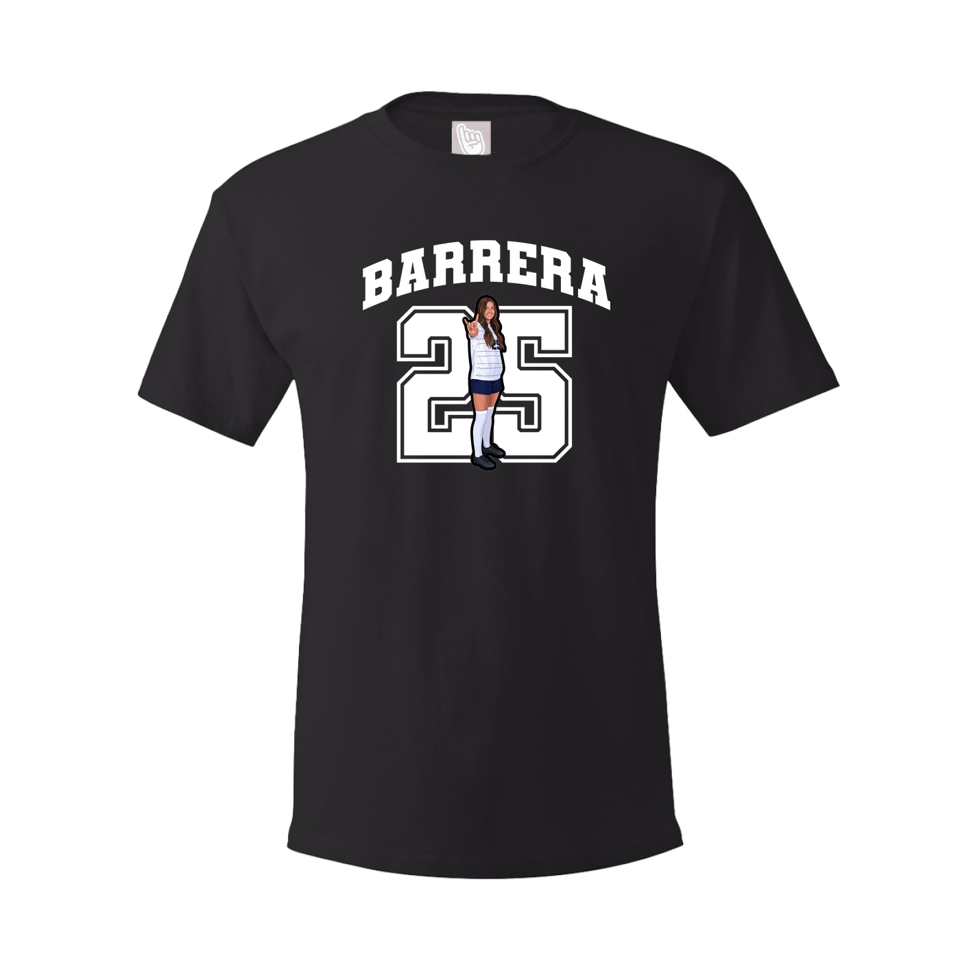 Youth Tee — Number in Black
