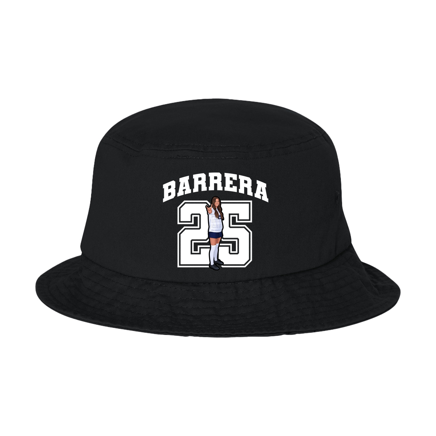 Bucket Cap — Number in Black