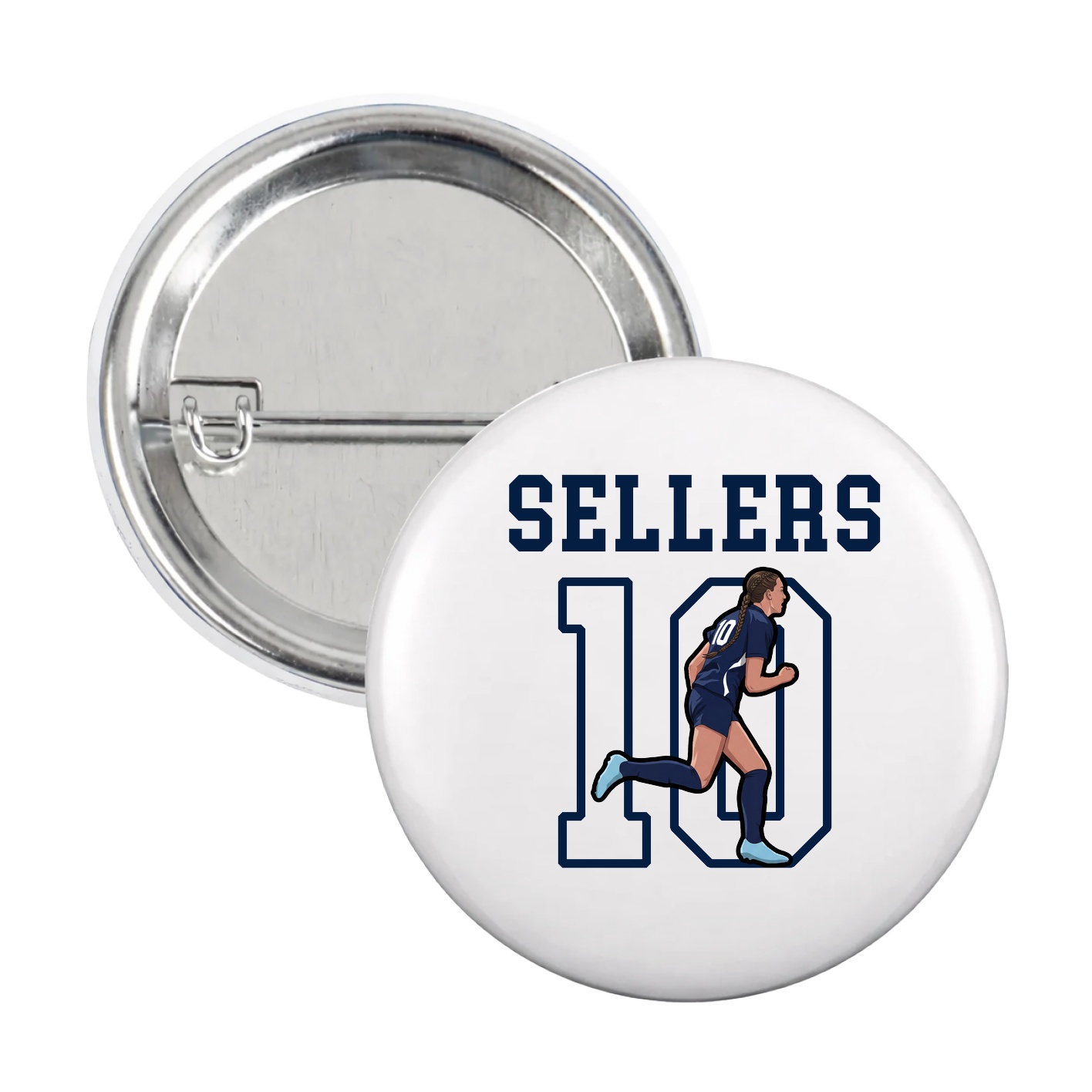 Game Day Button — Shirsey in White