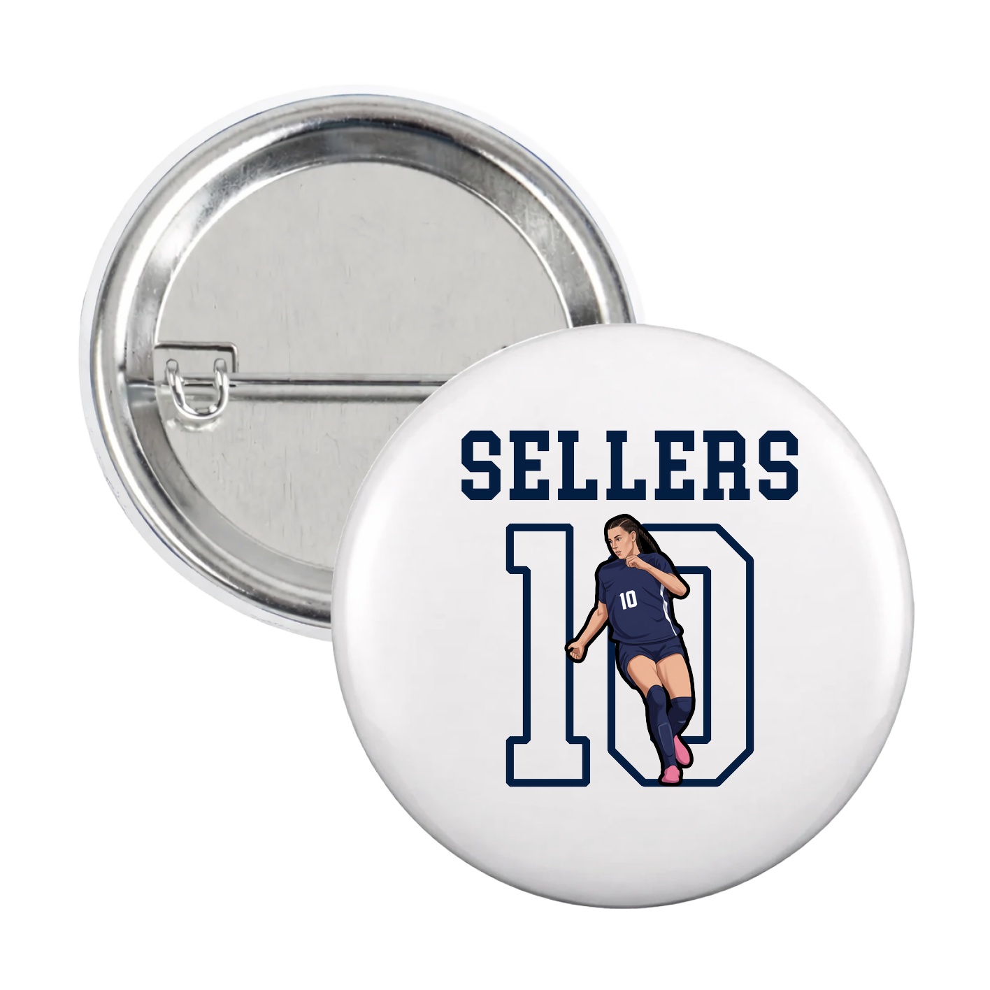 Game Day Button — Shirsey in White