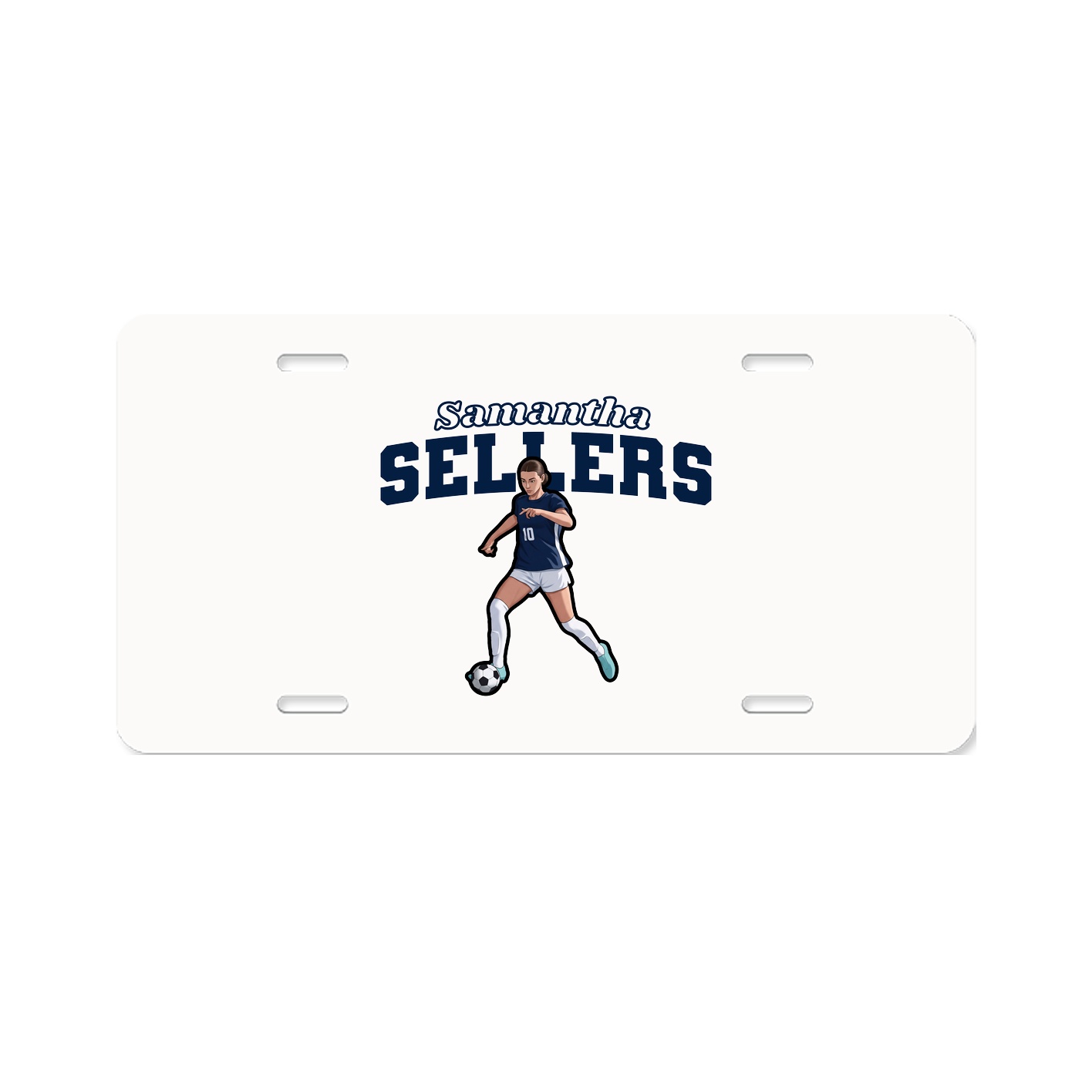 License Plate — Name Arch in Classic