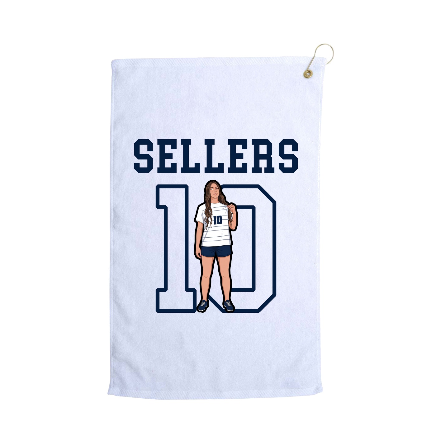 Golf Towel — Shirsey in White
