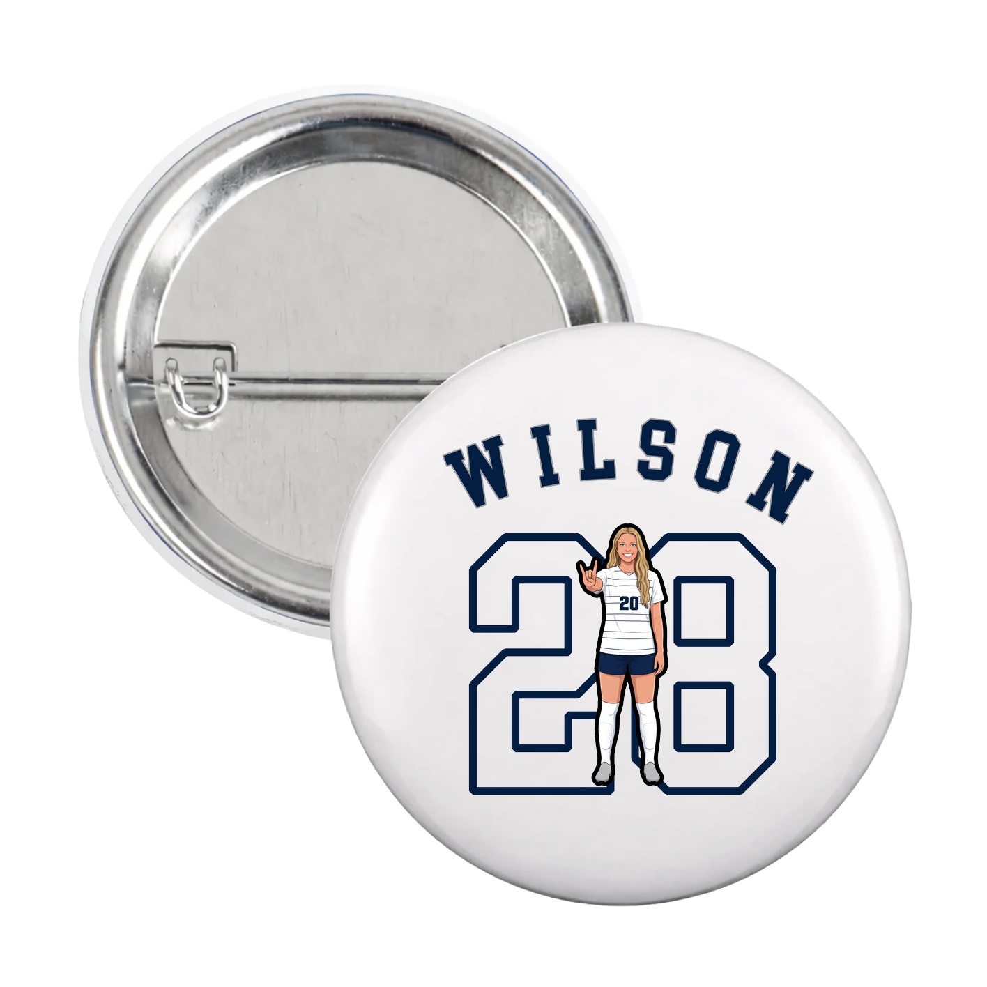 Game Day Button — Shirsey Arch in White