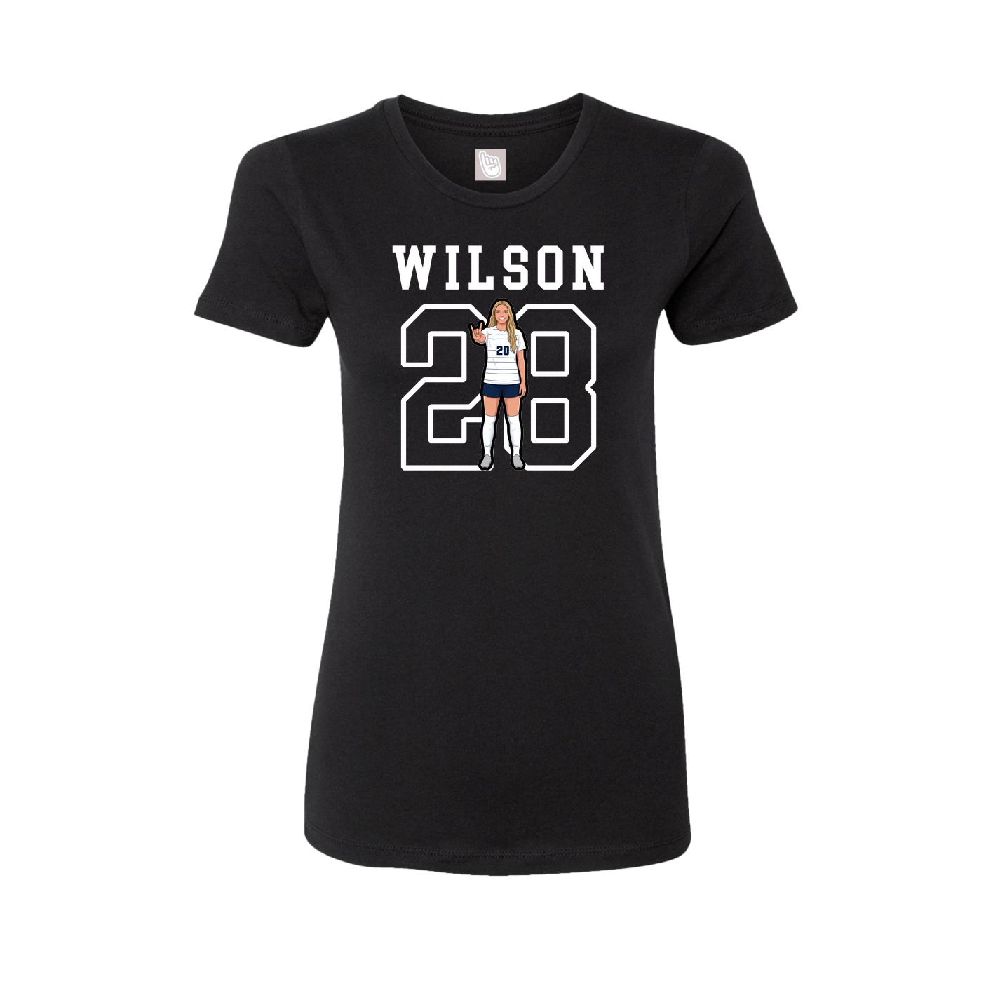 Fitted Women's Tee — Shirsey in Black