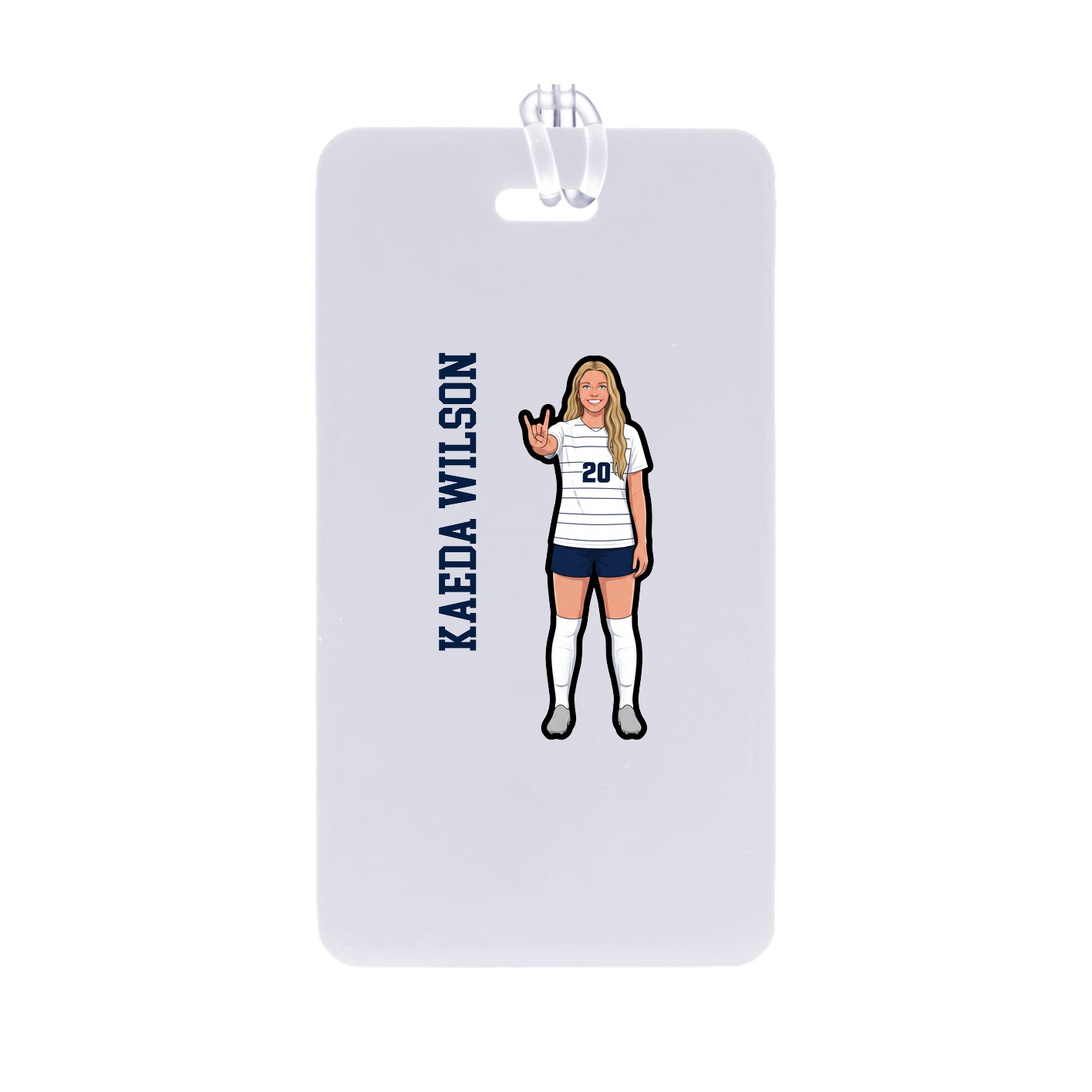 Bag Tag — Name Vertical in Classic
