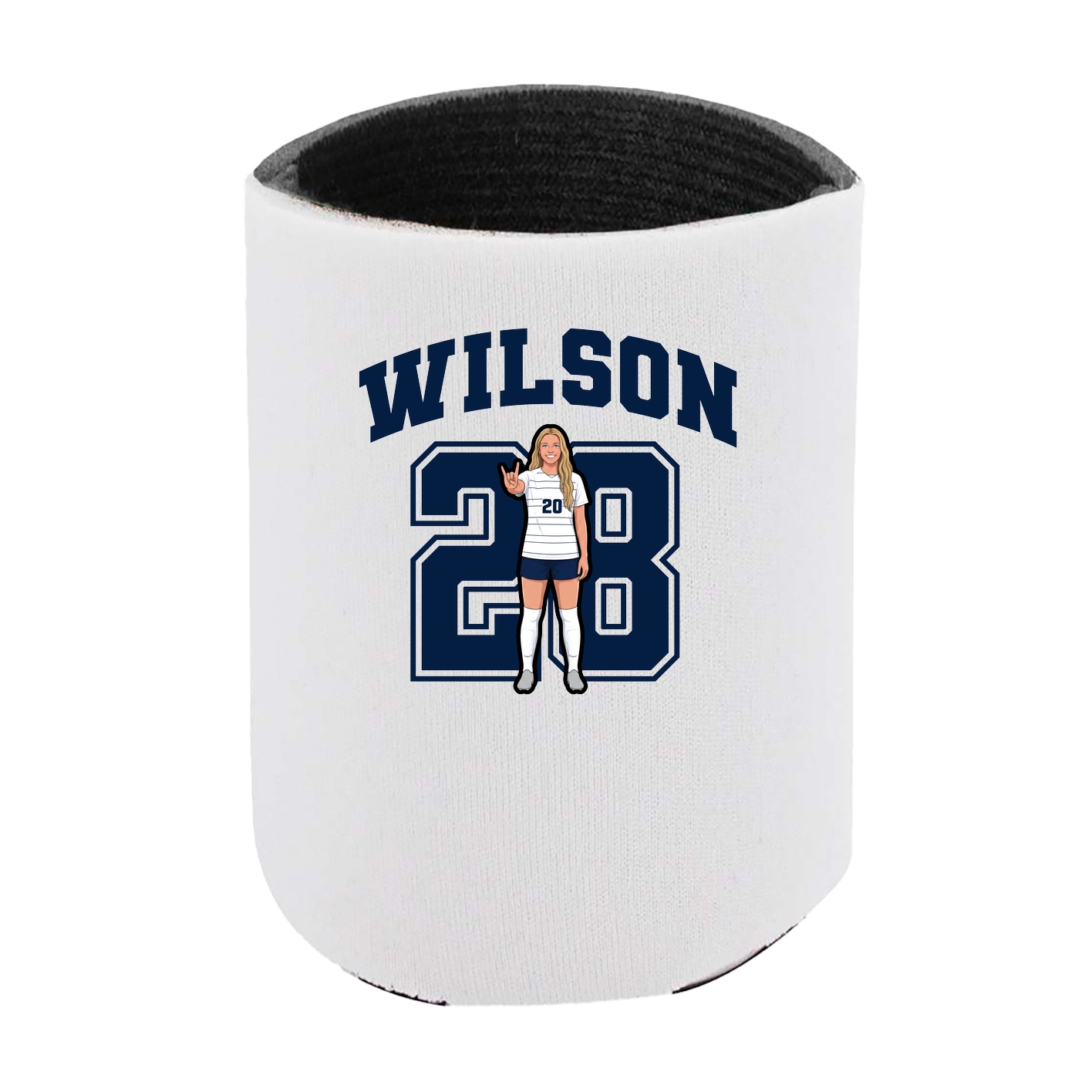 Can Holder — Number in White