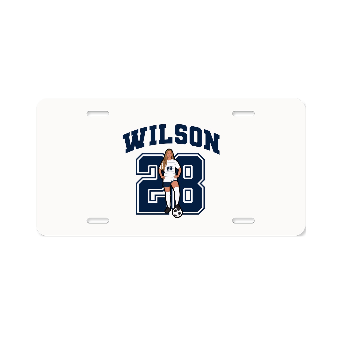 License Plate — Number in Classic