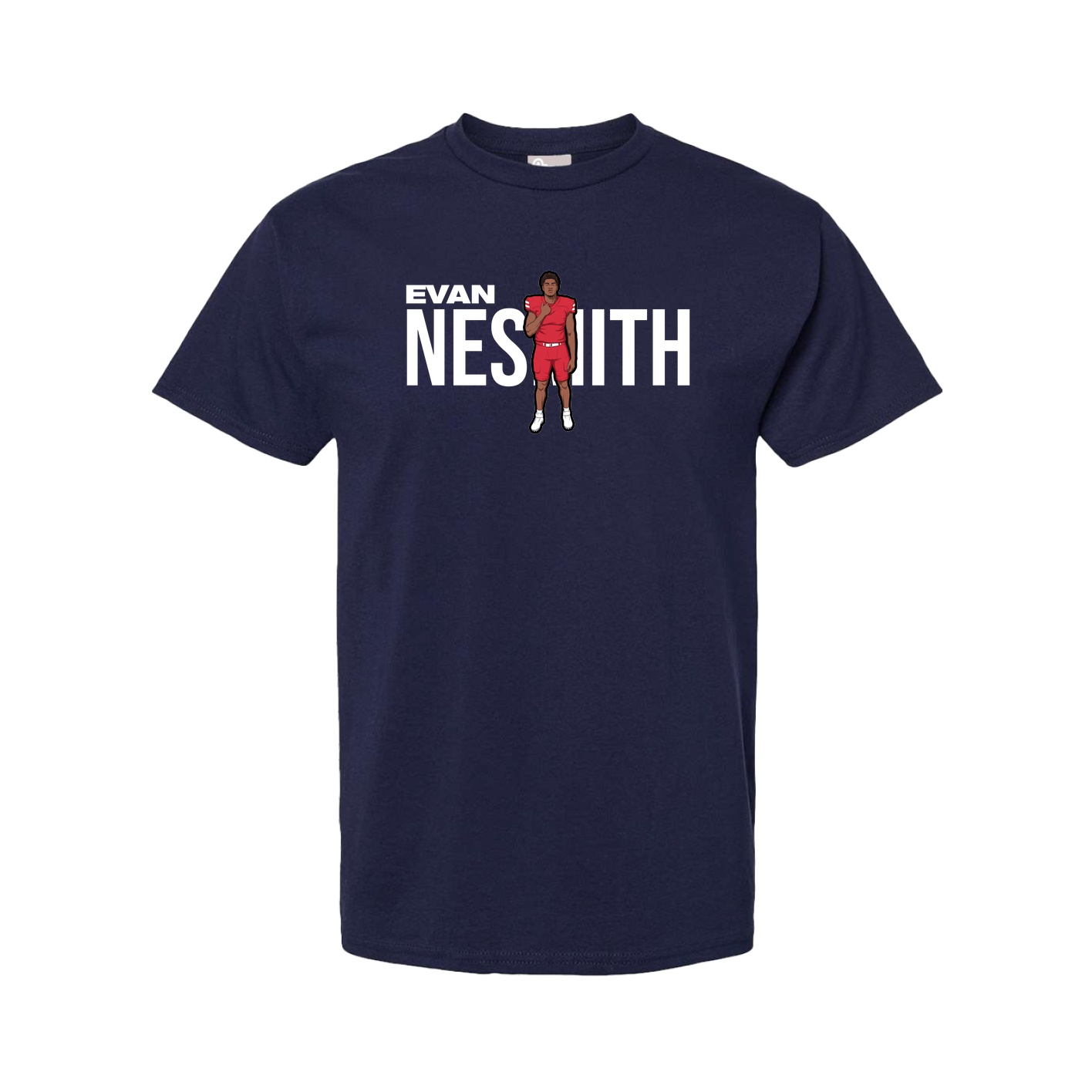 Youth Tee — Player Name in Navy