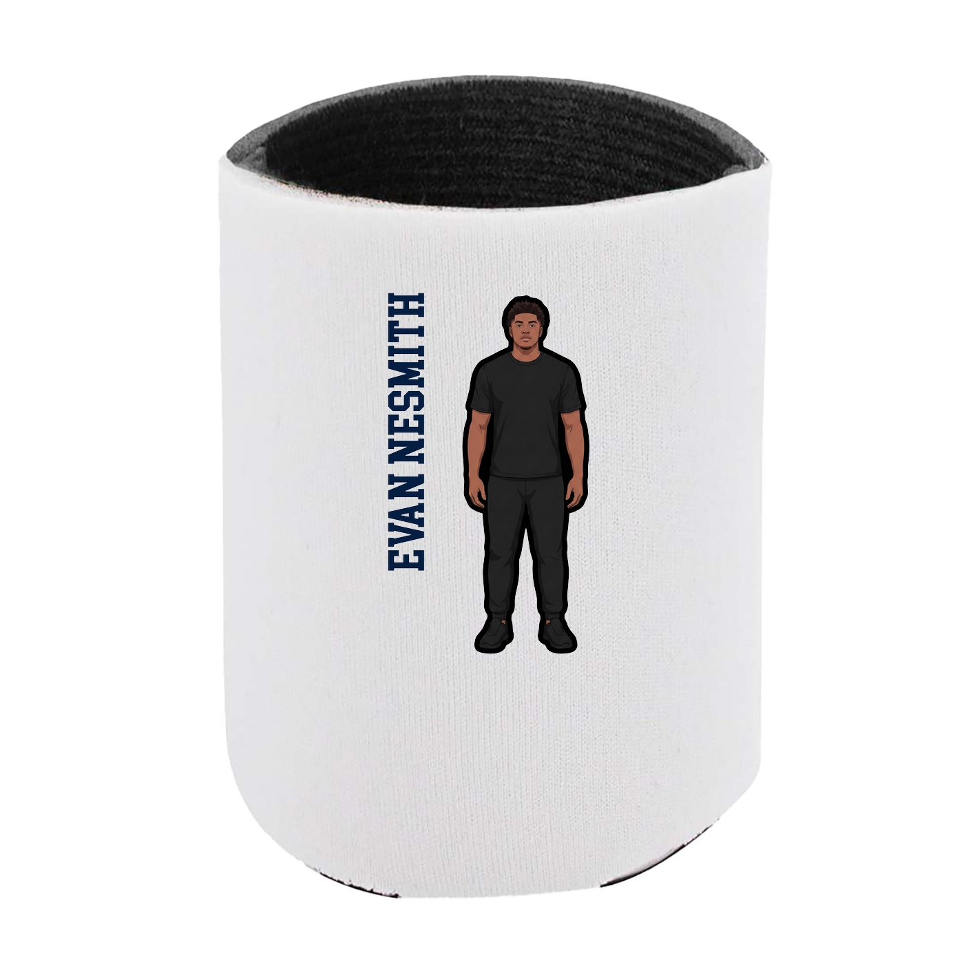 Can Holder — Name Vertical in White