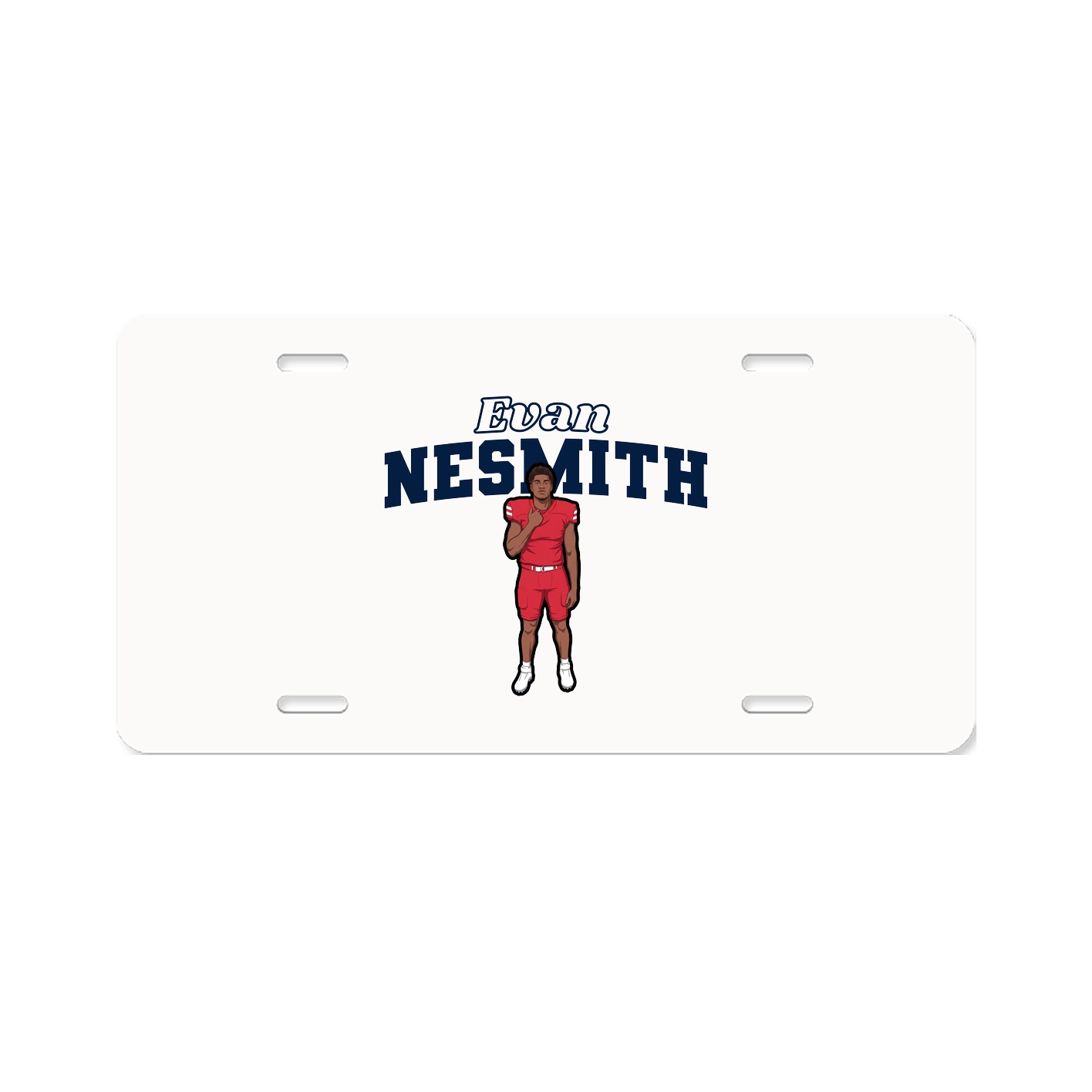 License Plate — Name Arch in Classic