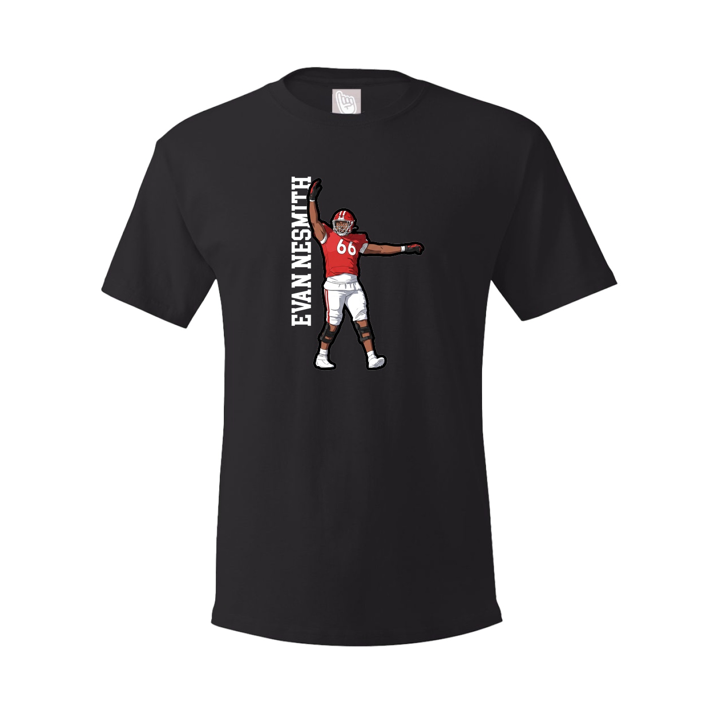 Tee — Name Vertical in Black
