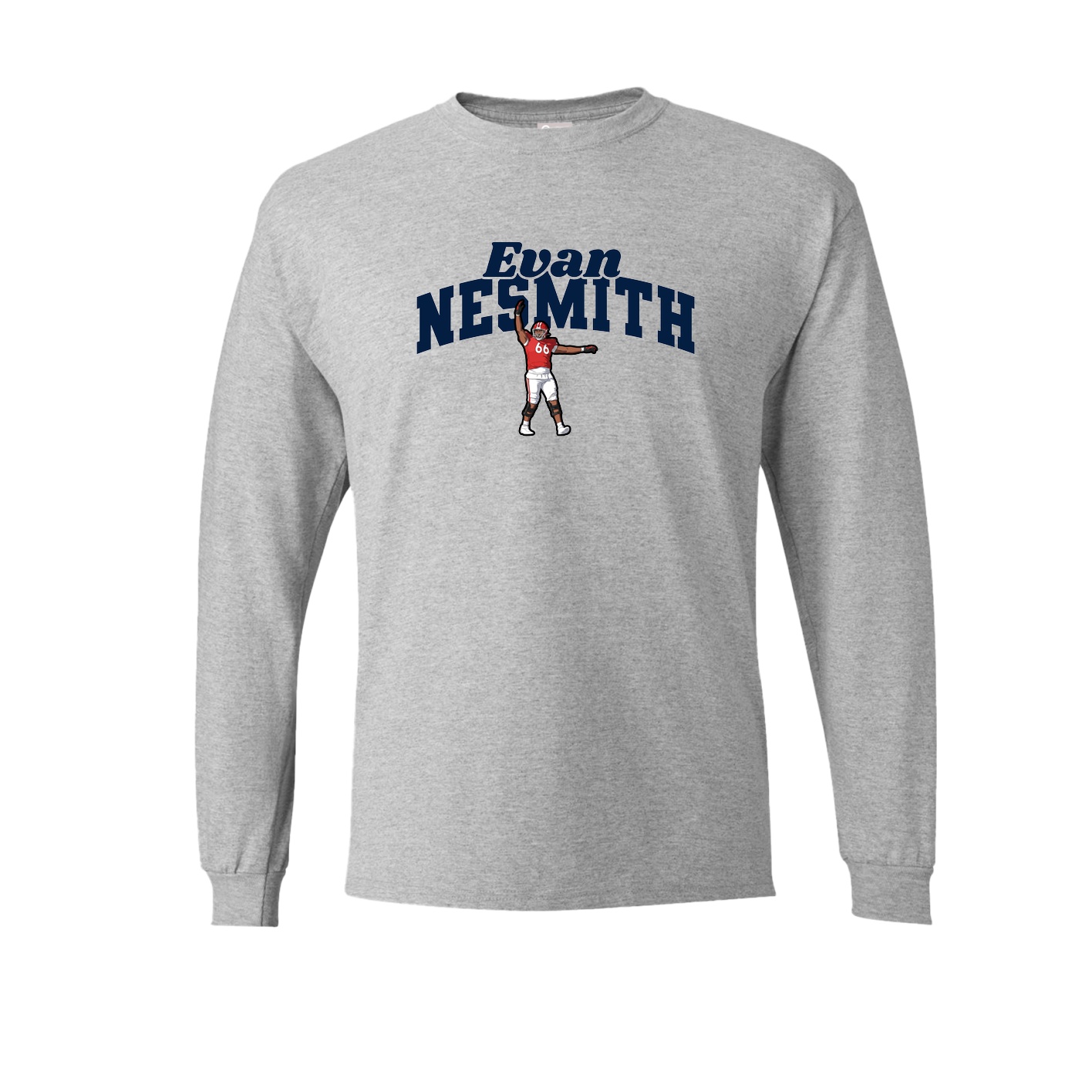 Long Sleeve Tee — Signature Arch in Grey