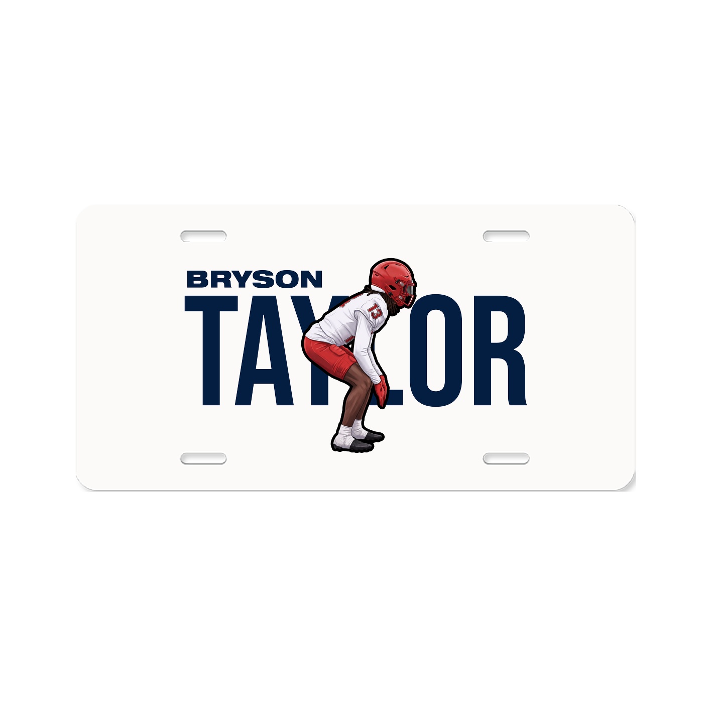 License Plate — Player Name in Classic