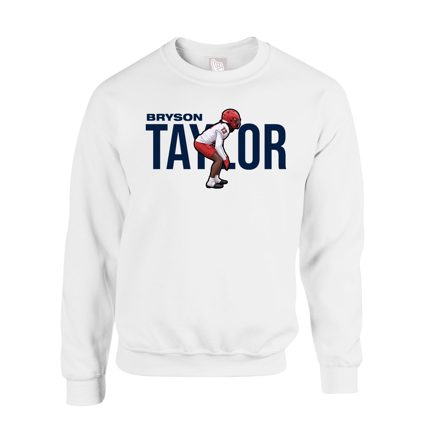 Fleece Crew — Player Name in White