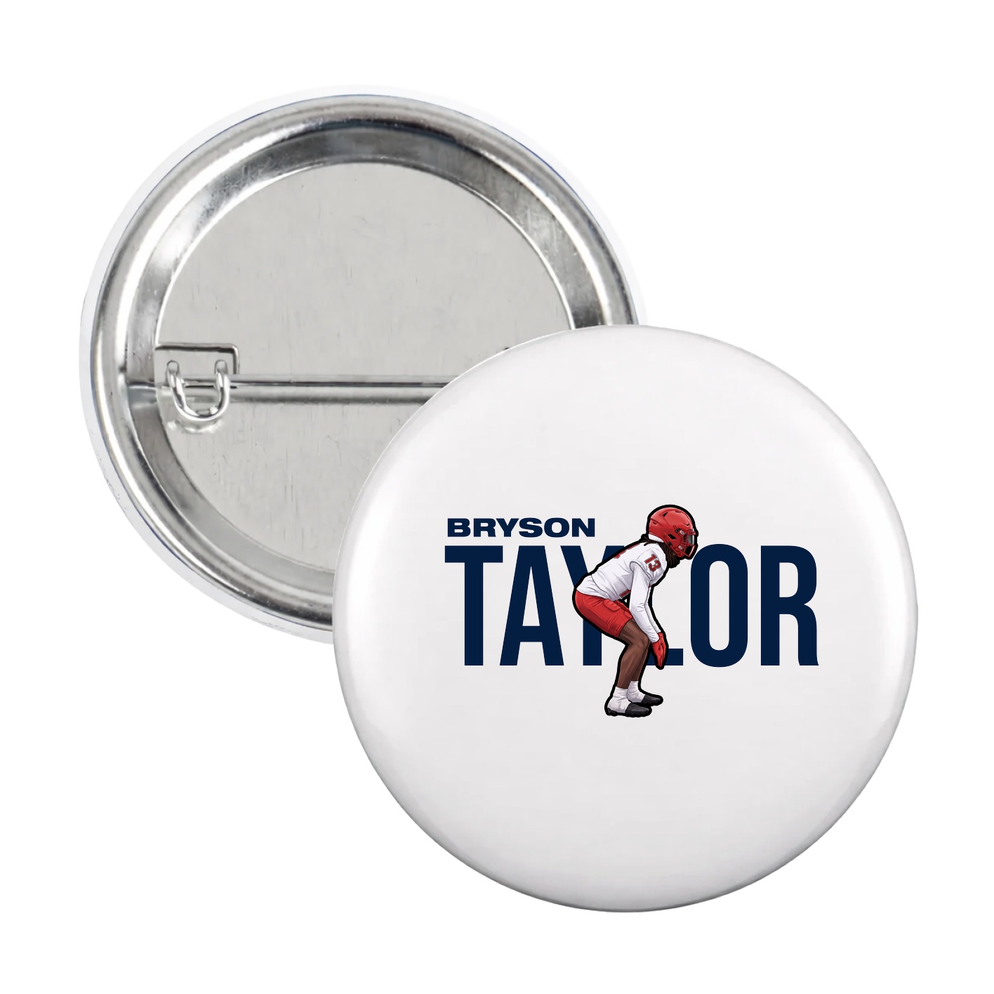 Game Day Button — Player Name in White