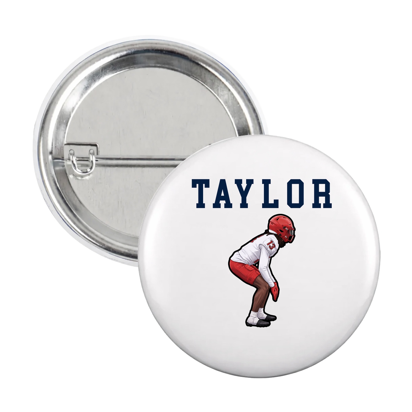 Game Day Button — Shirsey in White