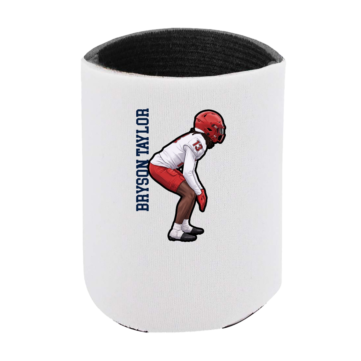 Can Holder — Name Vertical in White