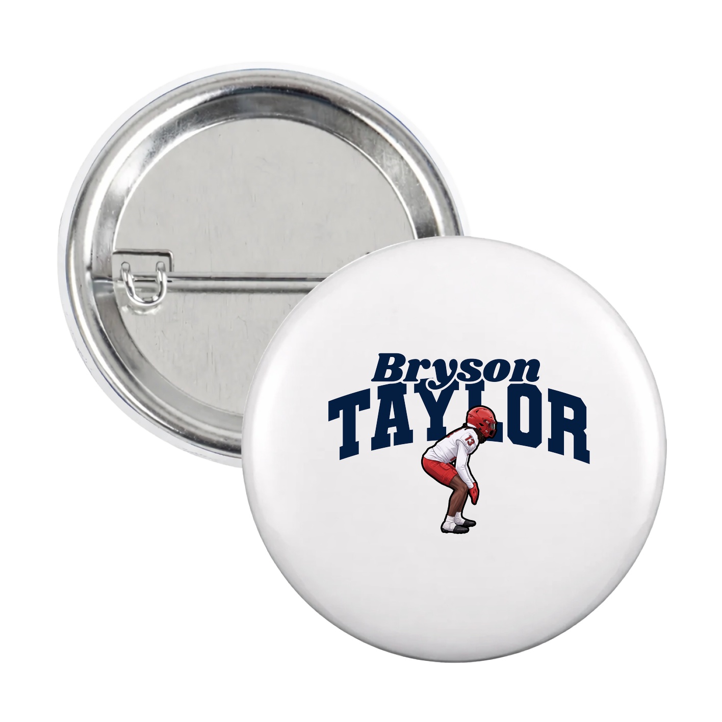 Game Day Button — Signature Arch in White