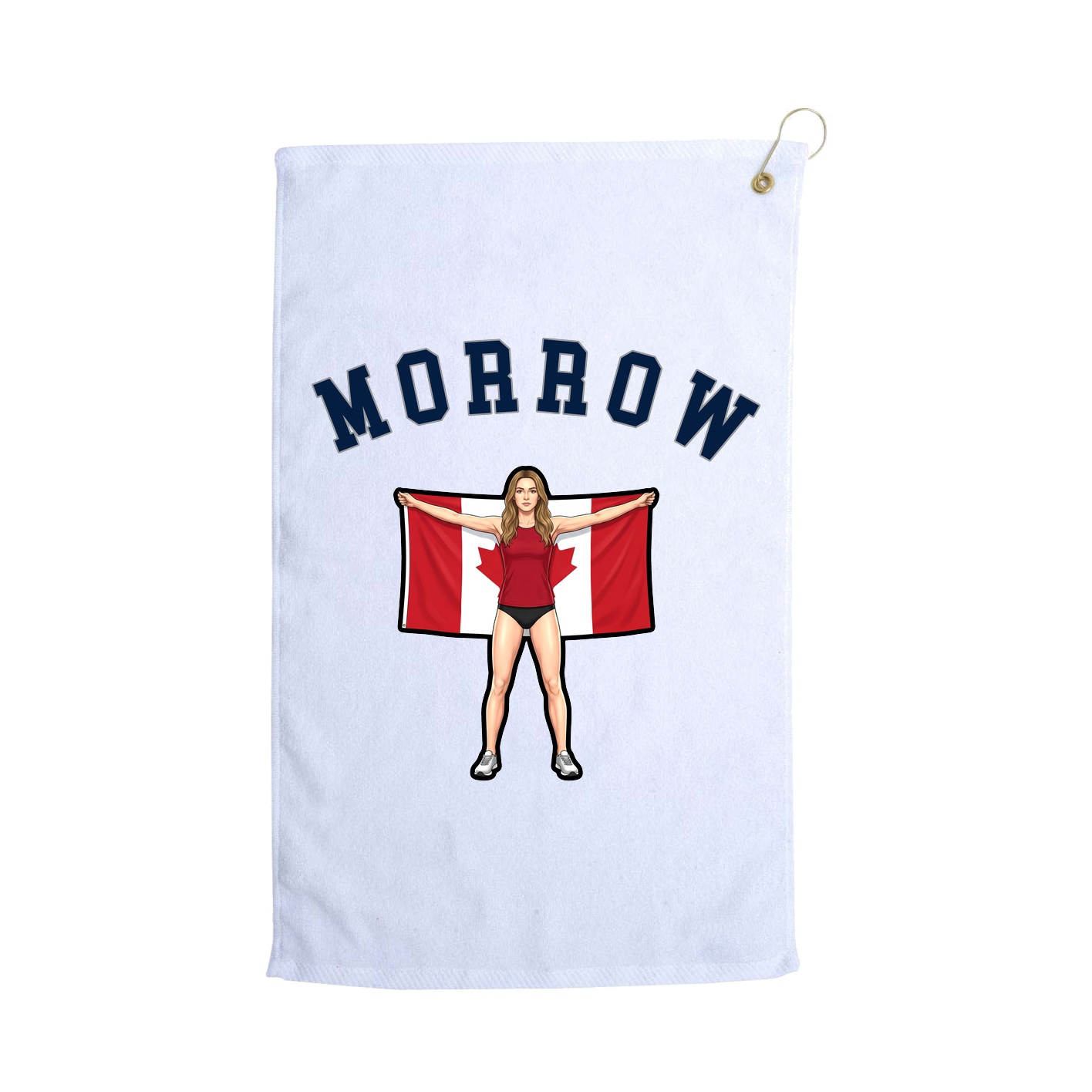 Golf Towel — Shirsey Arch in White