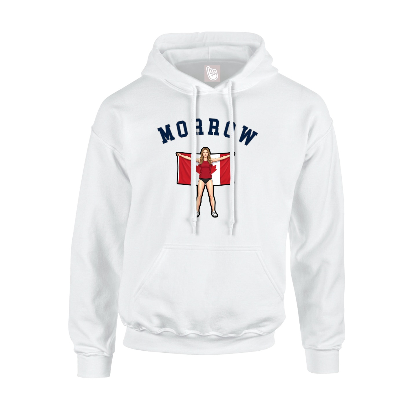 Hoodie — Shirsey Arch in White