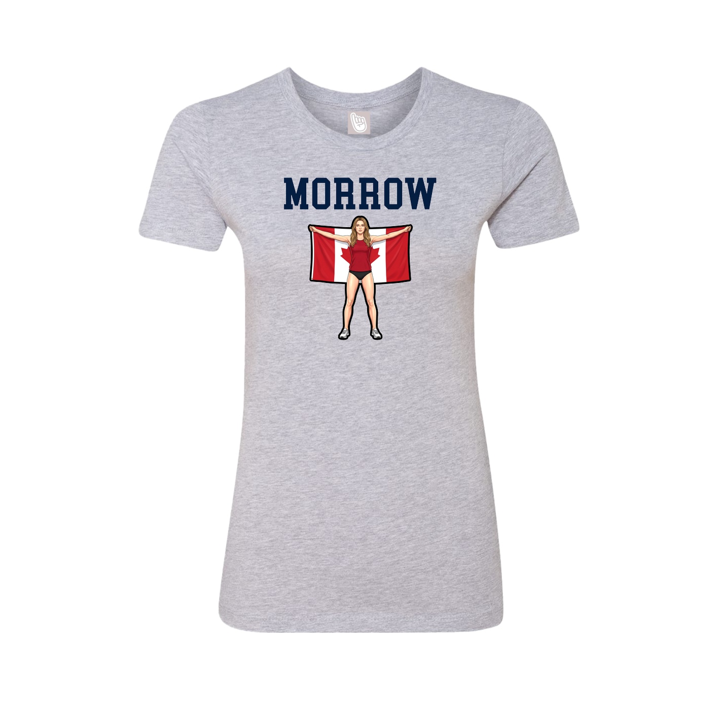 Fitted Women's Tee — Shirsey in Grey