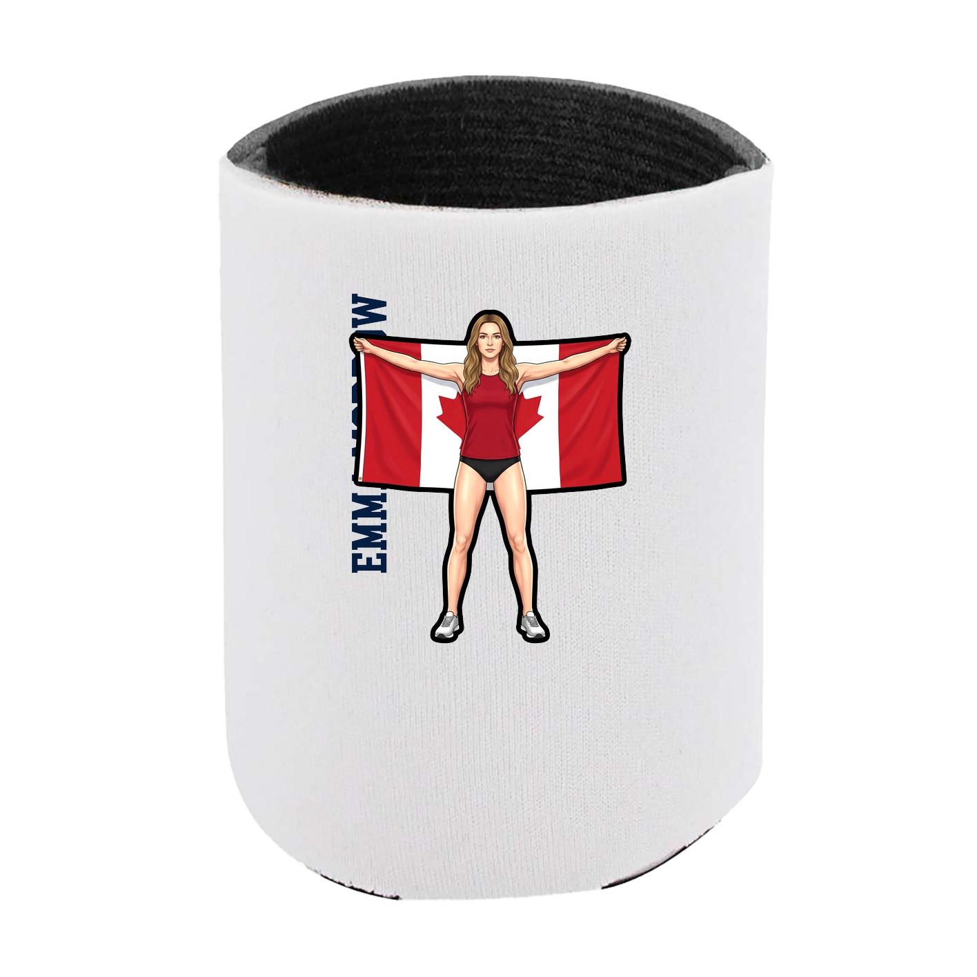 Can Holder — Name Vertical in White